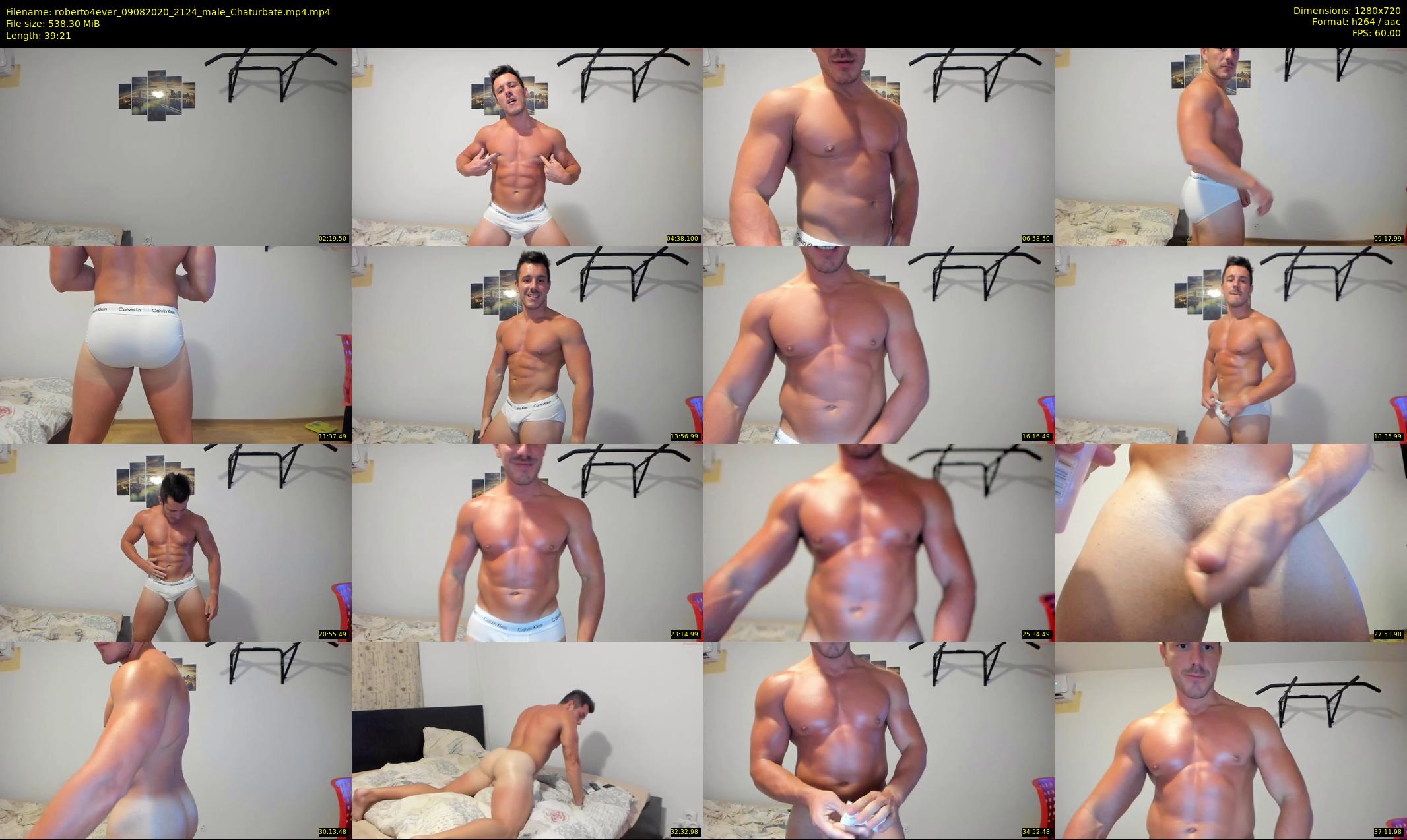 roberto4ever — 40 minute Chaturbate male cam show recording, 720p, Aug 9, 2020