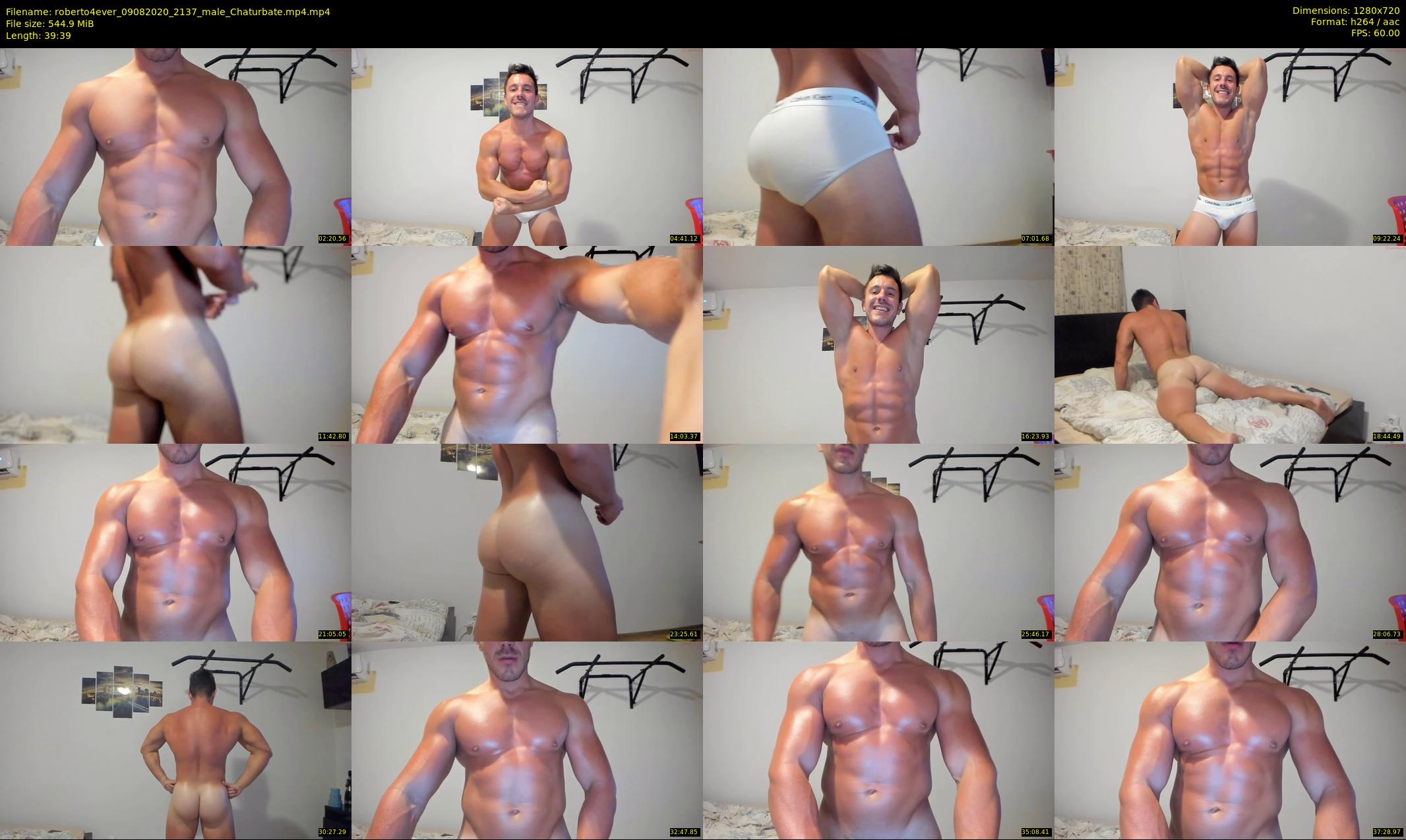 roberto4ever — 40 minute Chaturbate male cam show recording, 720p, Aug 9, 2020