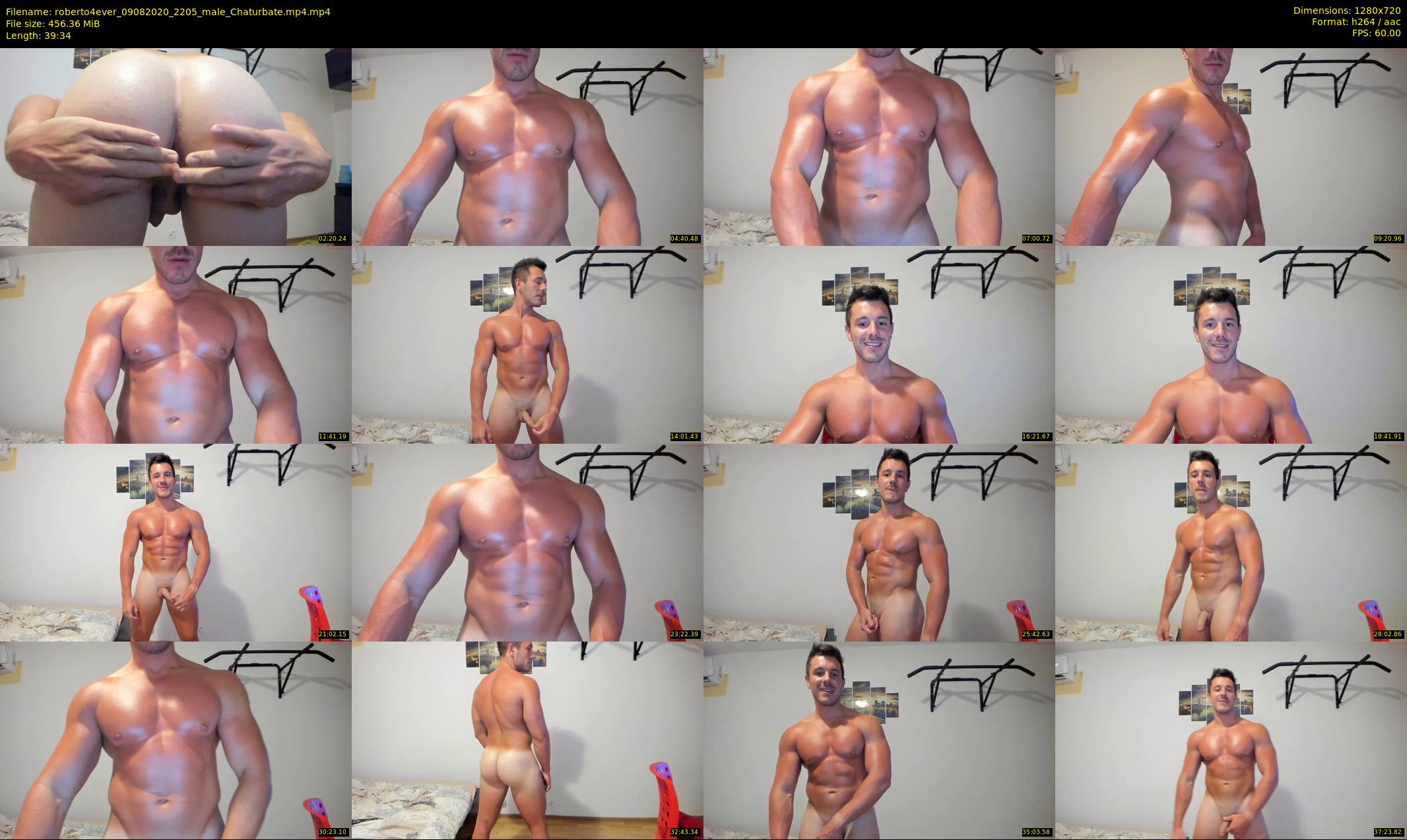 roberto4ever — 40 minute Chaturbate male cam show recording, 720p, Aug 9, 2020