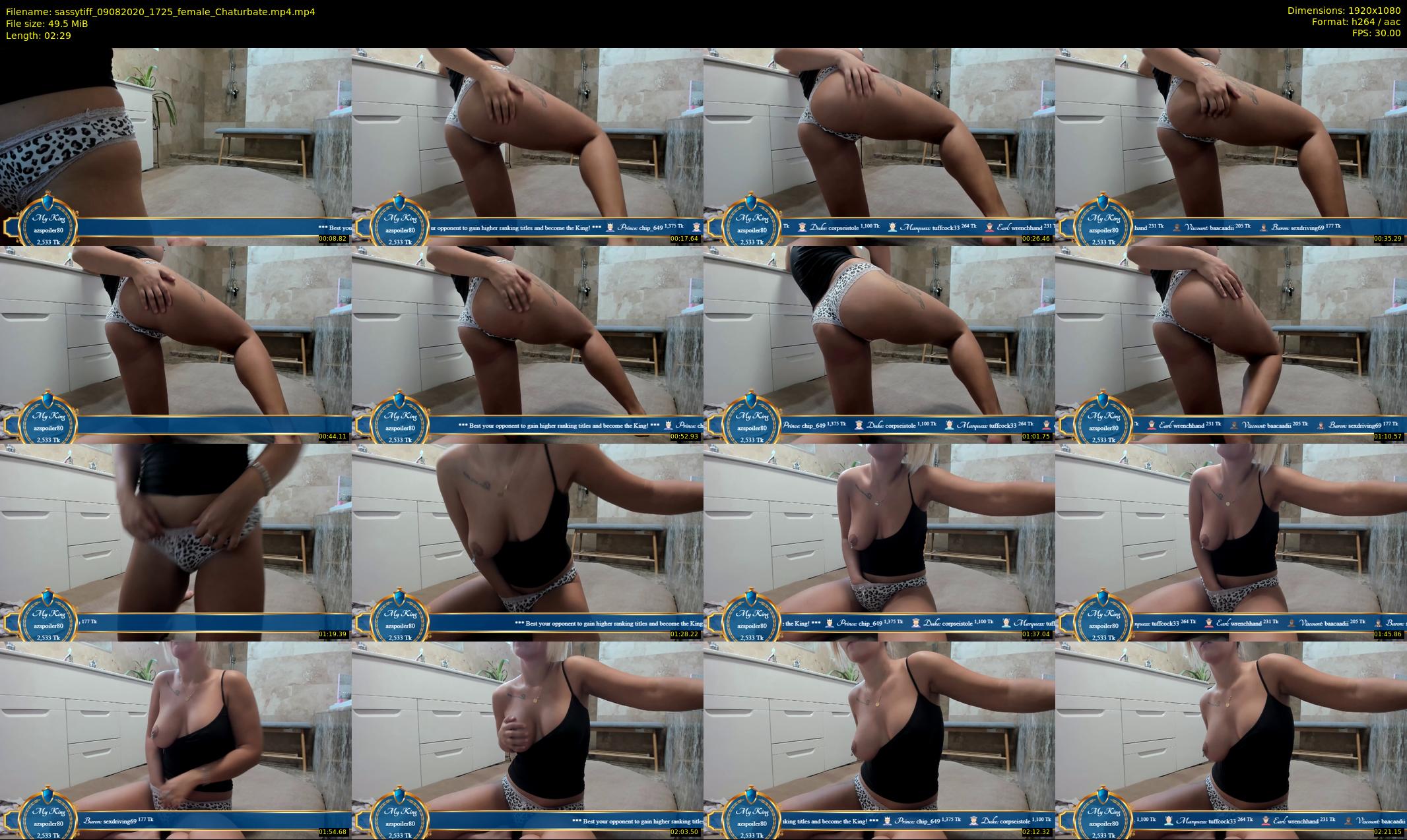 sassytiff — 3 minute Chaturbate couple cam show recording, 1080p, Aug 9, 2020