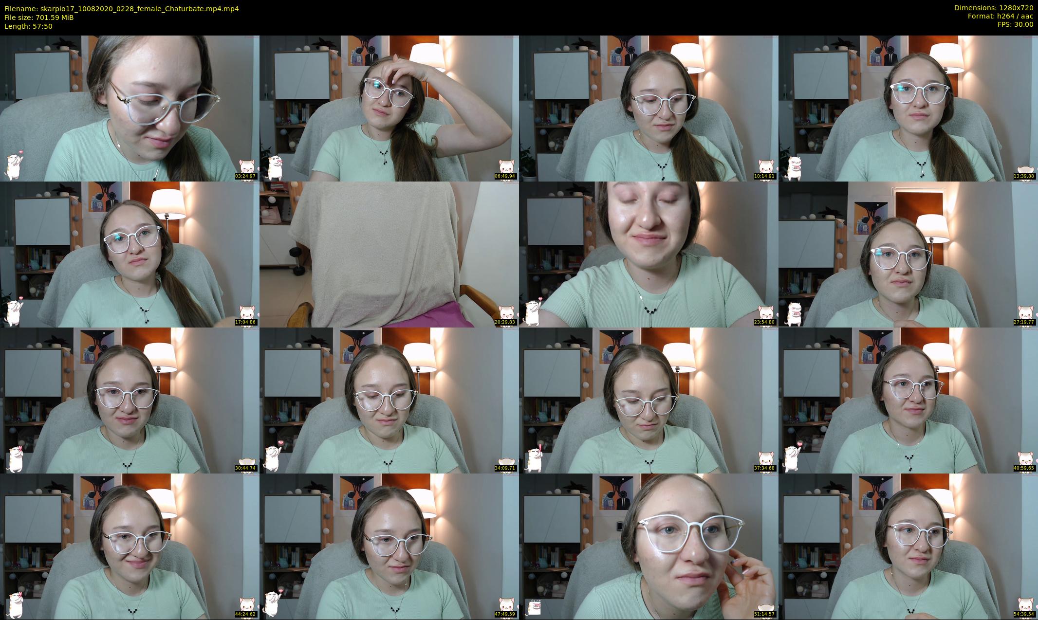 skarpio17 — 58 minute Chaturbate female cam show recording, 720p, Aug 10, 2020