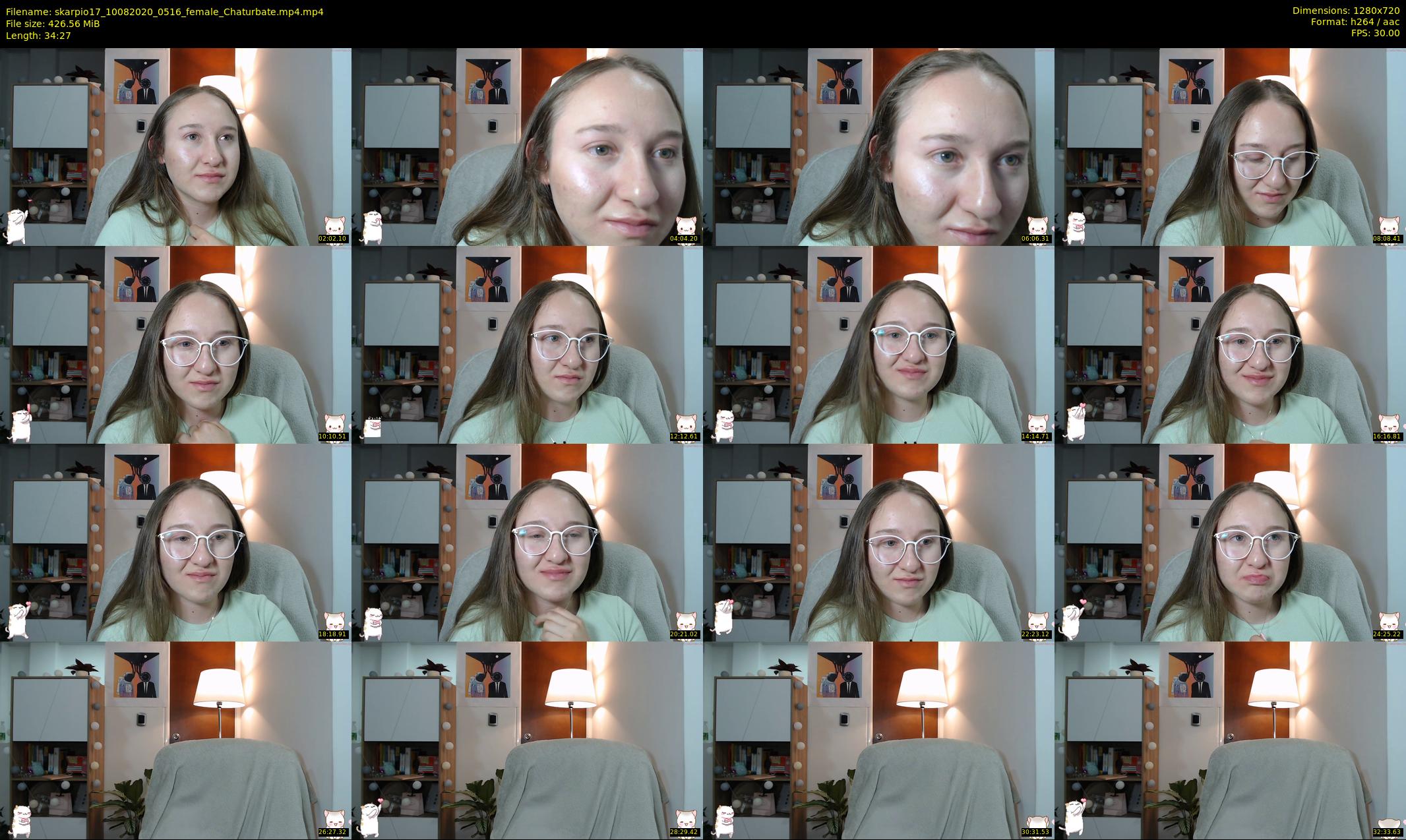 skarpio17 — 35 minute Chaturbate female cam show recording, 720p, Aug 10, 2020