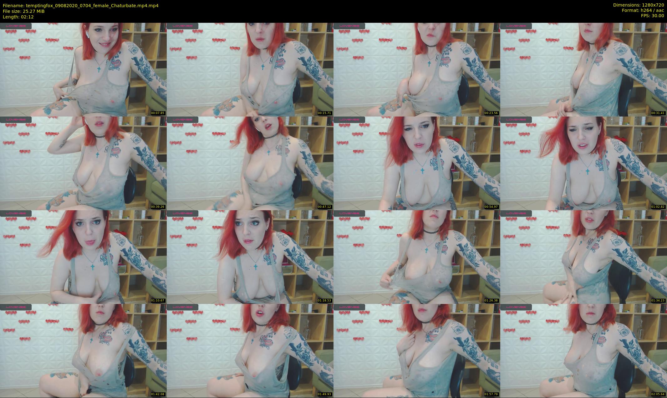 temptingfox — 3 minute Chaturbate female cam show recording, 720p, Aug 9, 2020