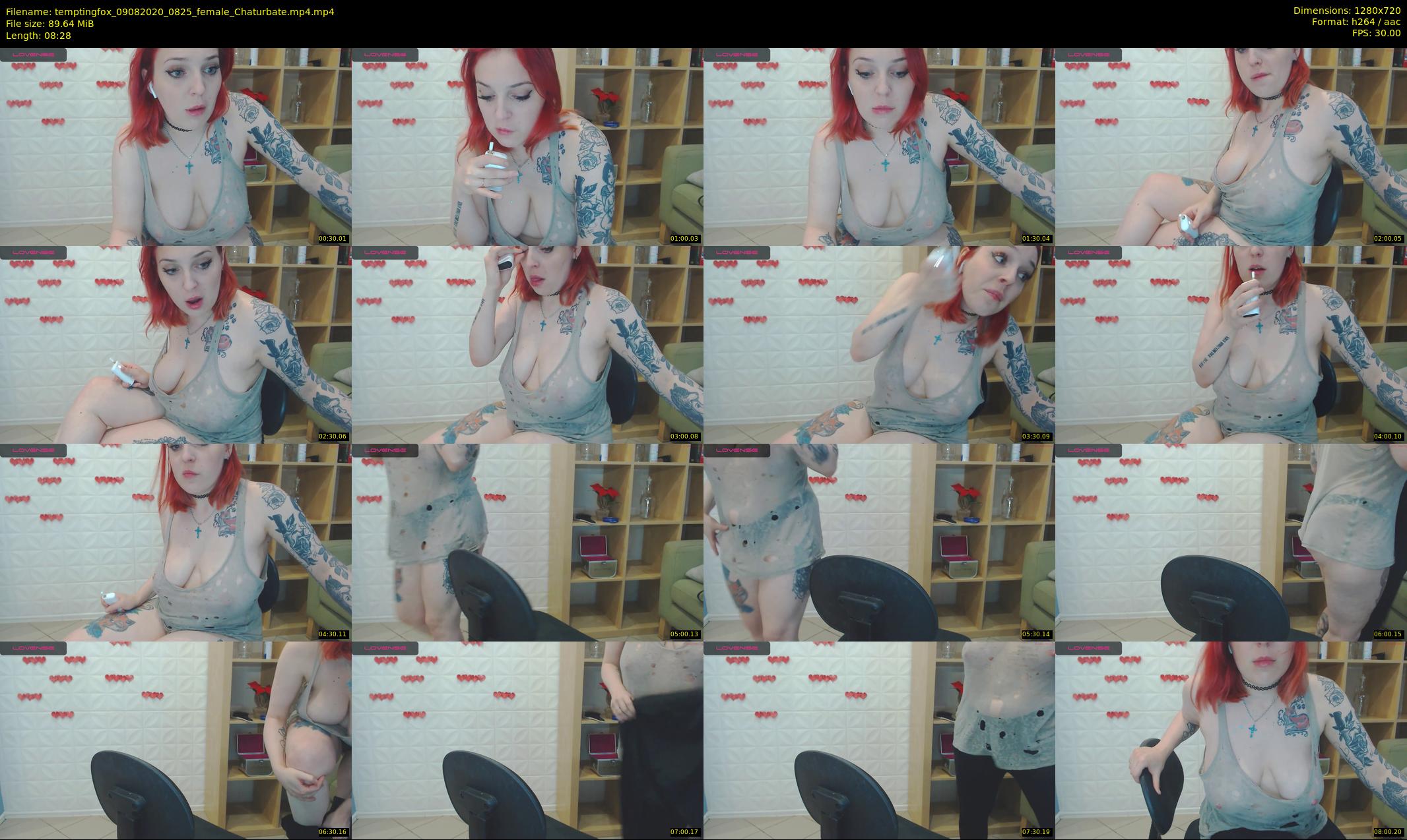 temptingfox — 9 minute Chaturbate female cam show recording, 720p, Aug 9, 2020
