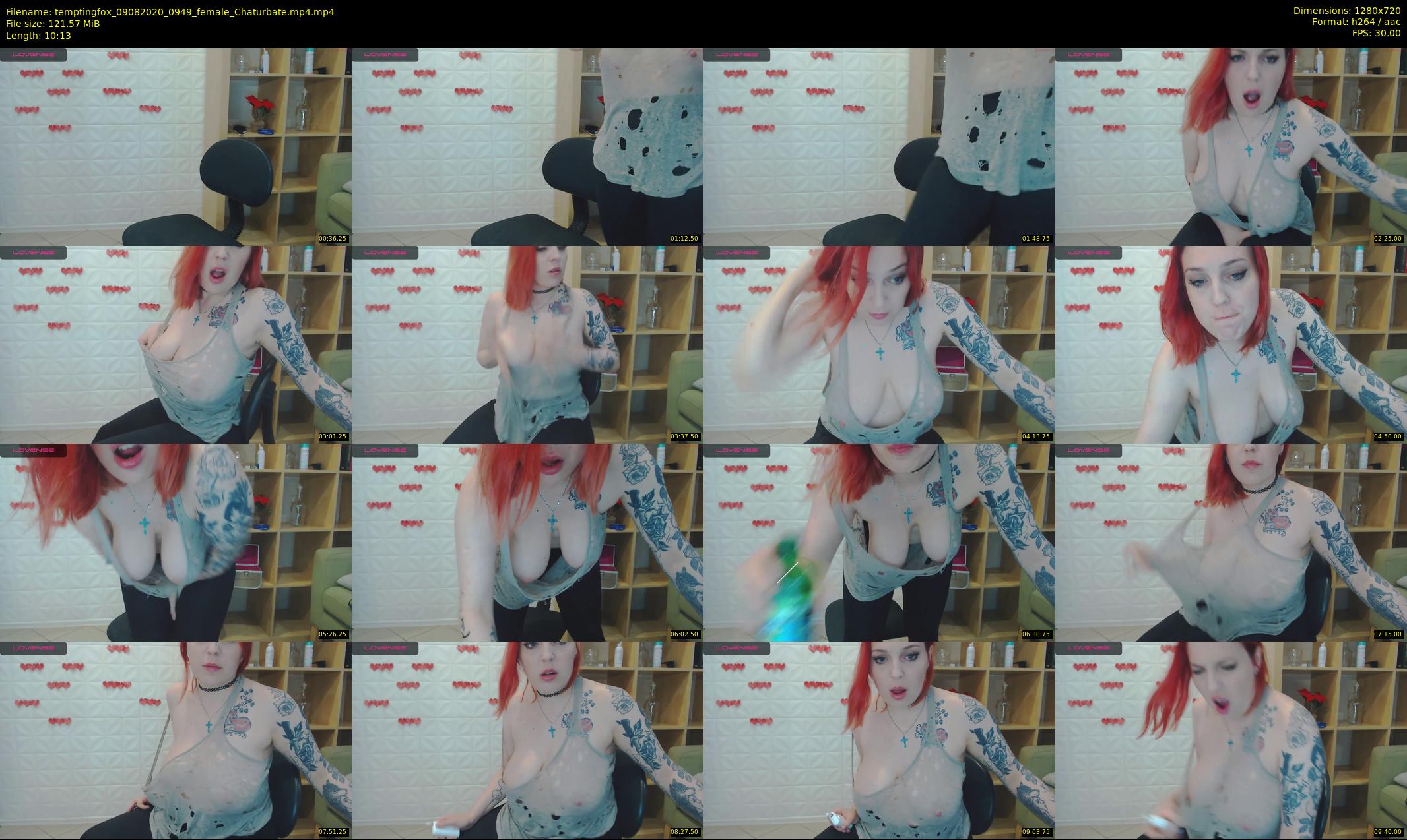 temptingfox — 11 minute Chaturbate female cam show recording, 720p, Aug 9, 2020