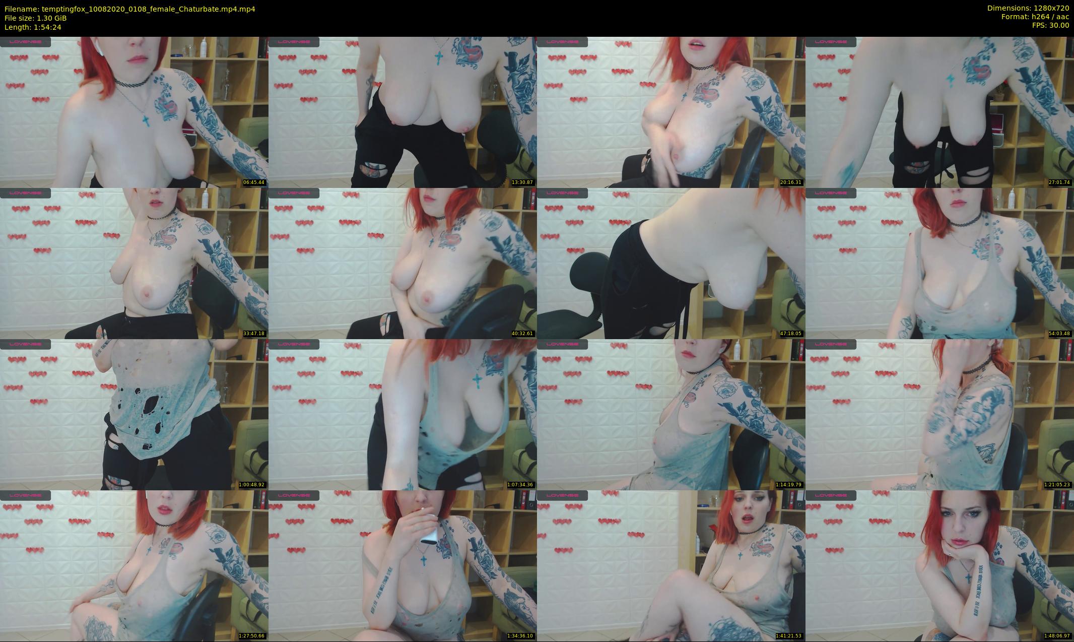 temptingfox — 115 minute Chaturbate female cam show recording, 720p, Aug 10, 2020