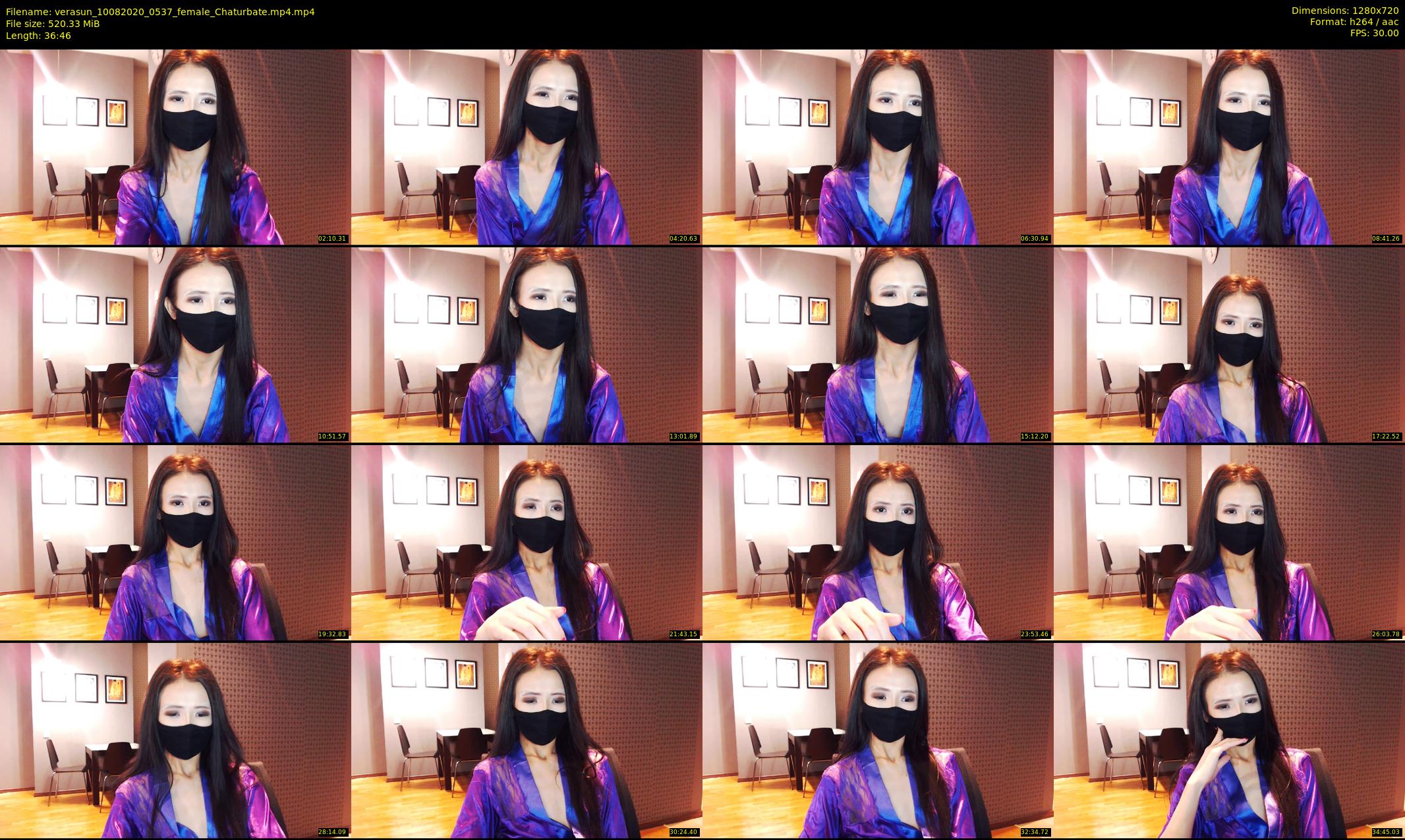 verasun — 37 minute Chaturbate female cam show recording, 720p, Aug 10, 2020
