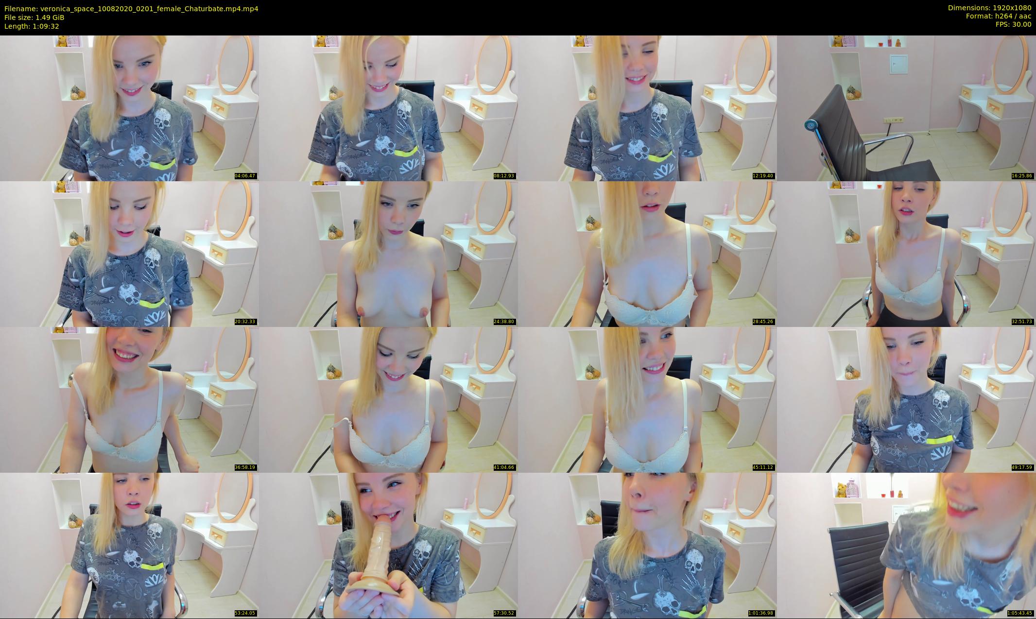 veronica_space — 70 minute Chaturbate female cam show recording, 1080p, Aug 10, 2020