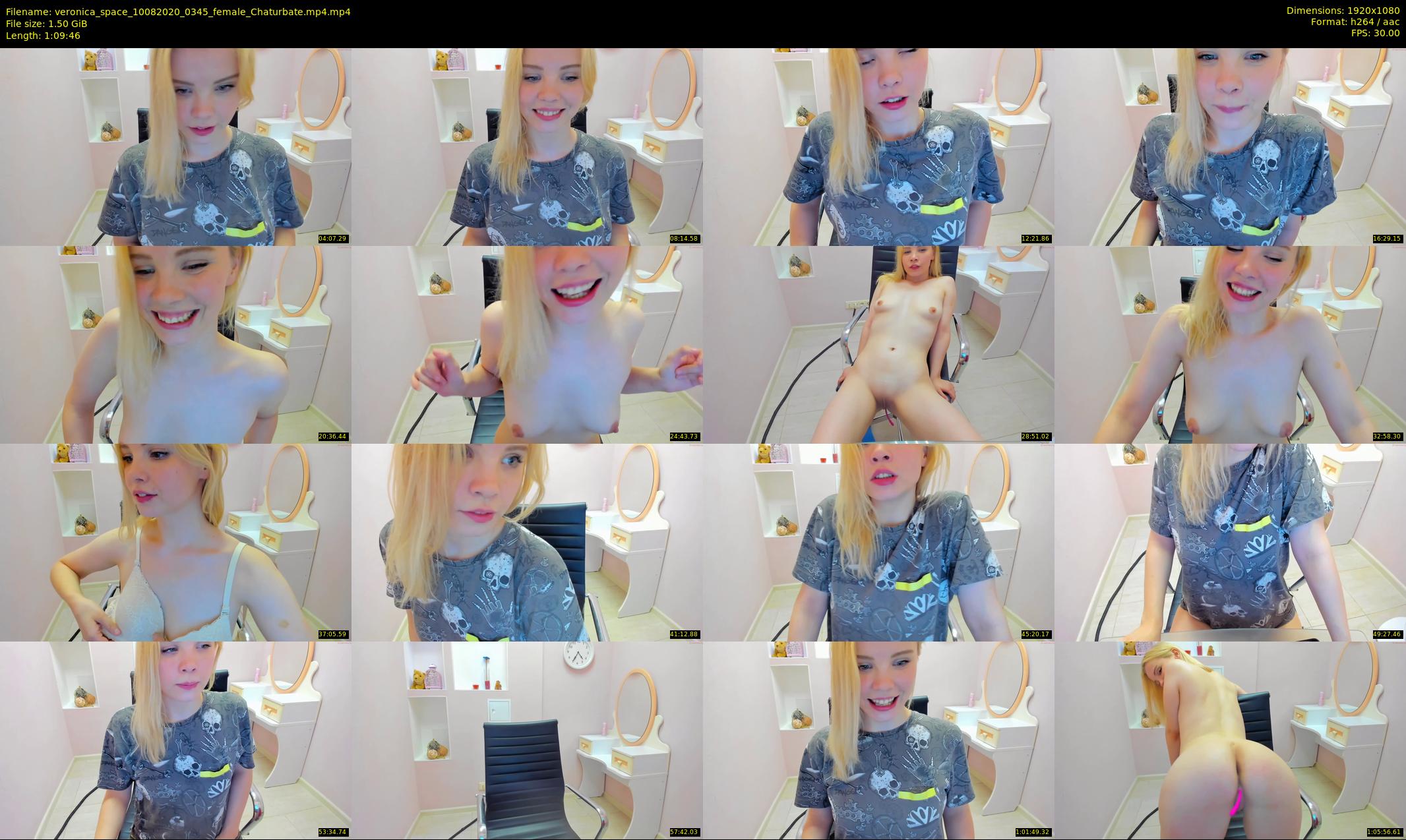 veronica_space — 70 minute Chaturbate female cam show recording, 1080p, Aug 10, 2020