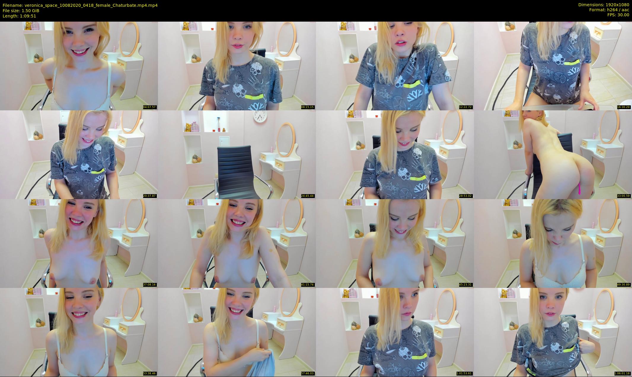 veronica_space — 70 minute Chaturbate female cam show recording, 1080p, Aug 10, 2020