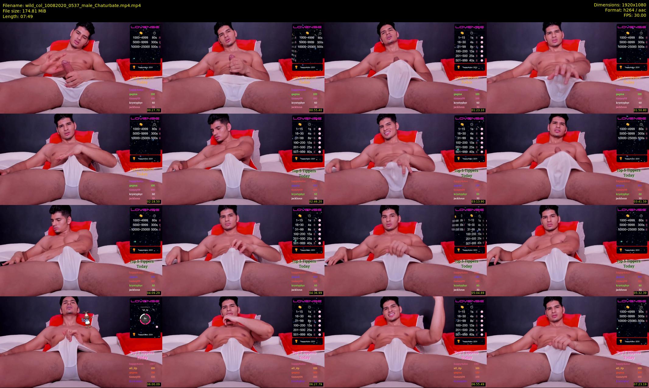 wild_col — 8 minute Chaturbate male cam show recording, 1080p, Aug 10, 2020