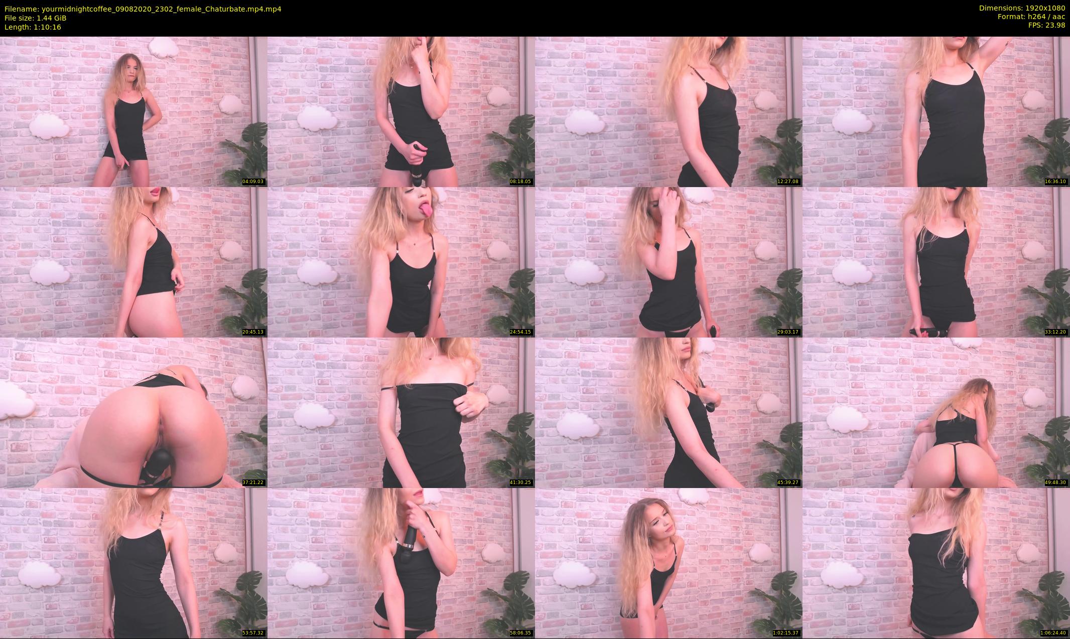 yourmidnightcoffee — 71 minute Chaturbate female cam show recording, 1080p, Aug 9, 2020