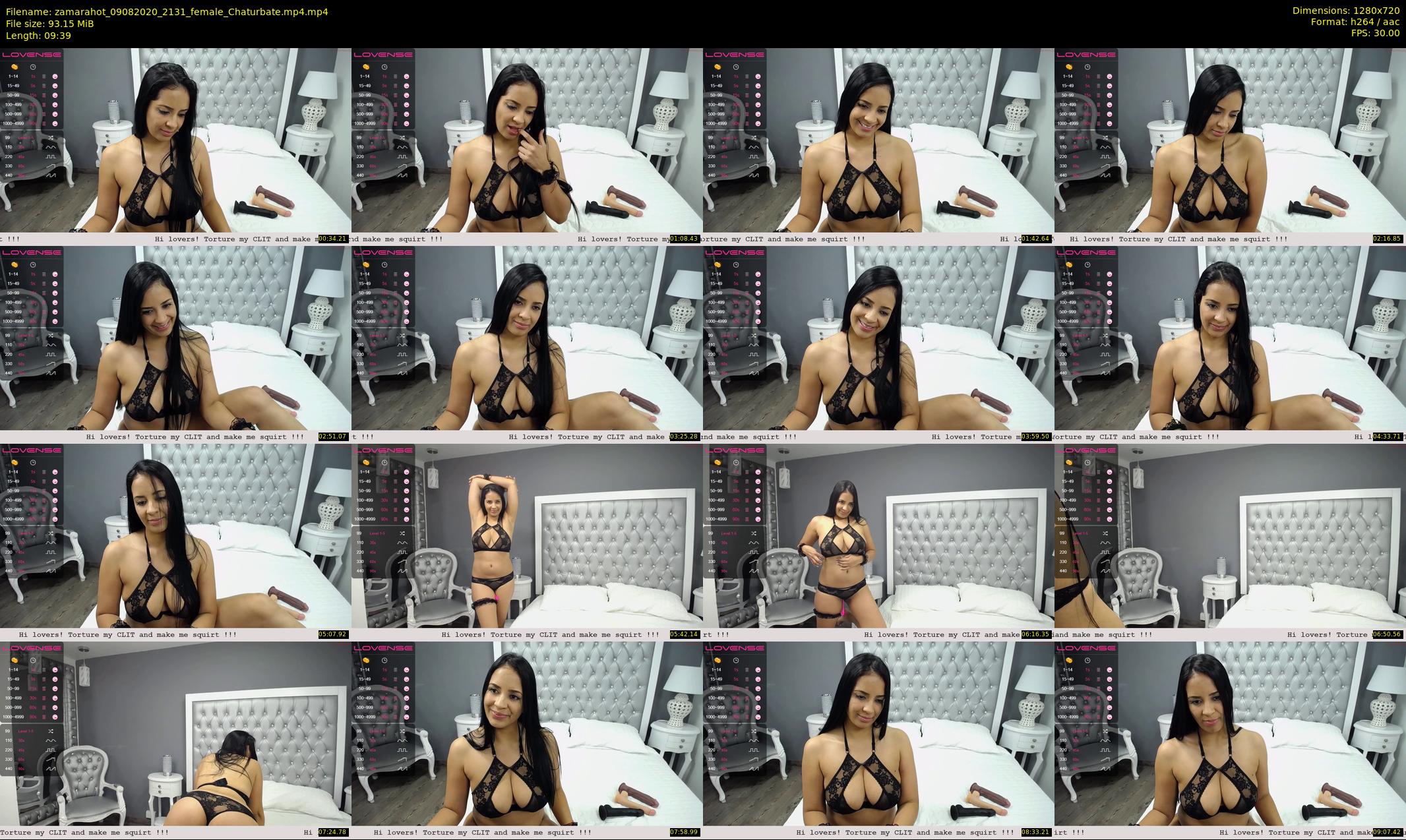 zamarahot — 10 minute Chaturbate female cam show recording, 720p, Aug 9, 2020
