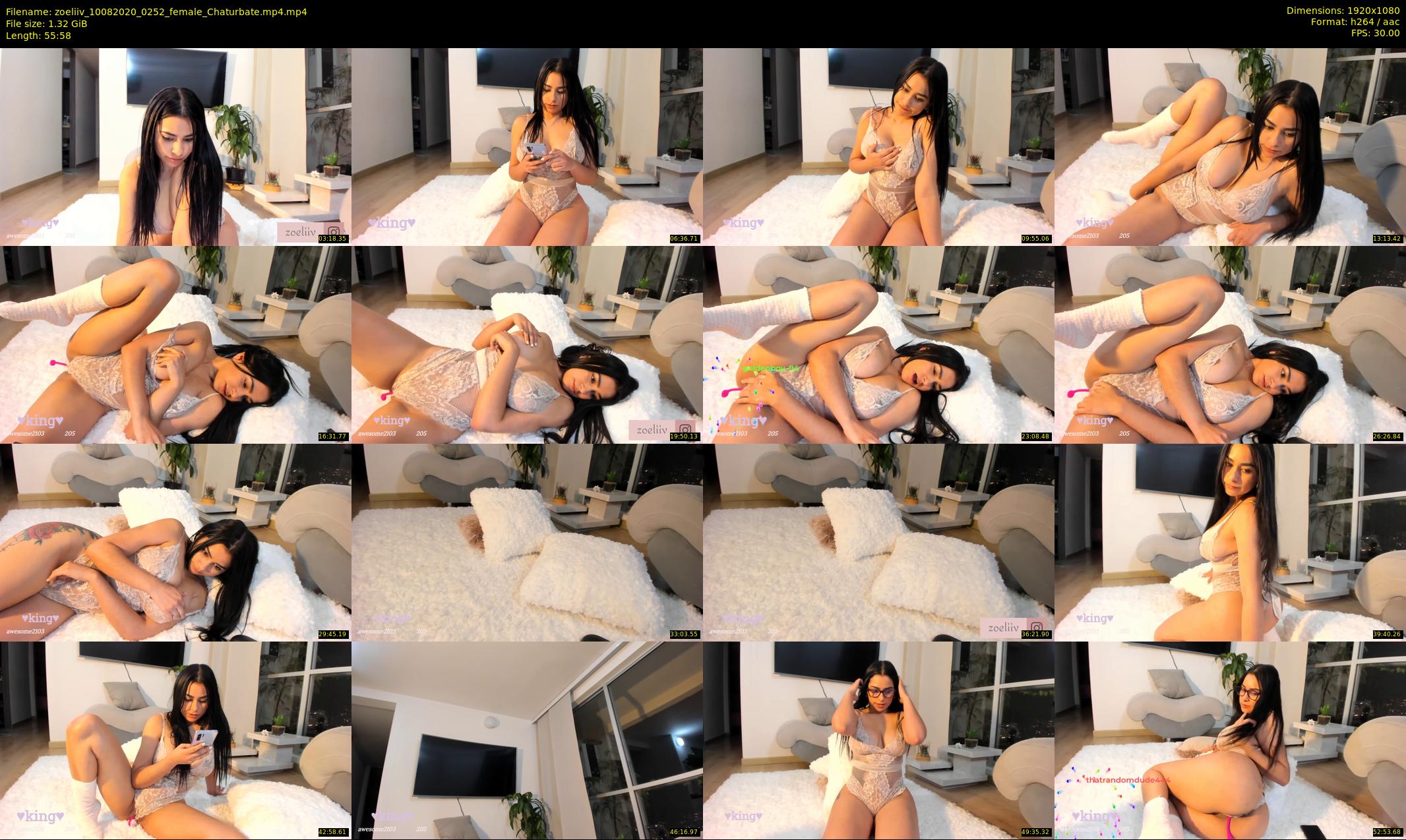zoeliiv — 56 minute Chaturbate female cam show recording, 1080p, Aug 10, 2020
