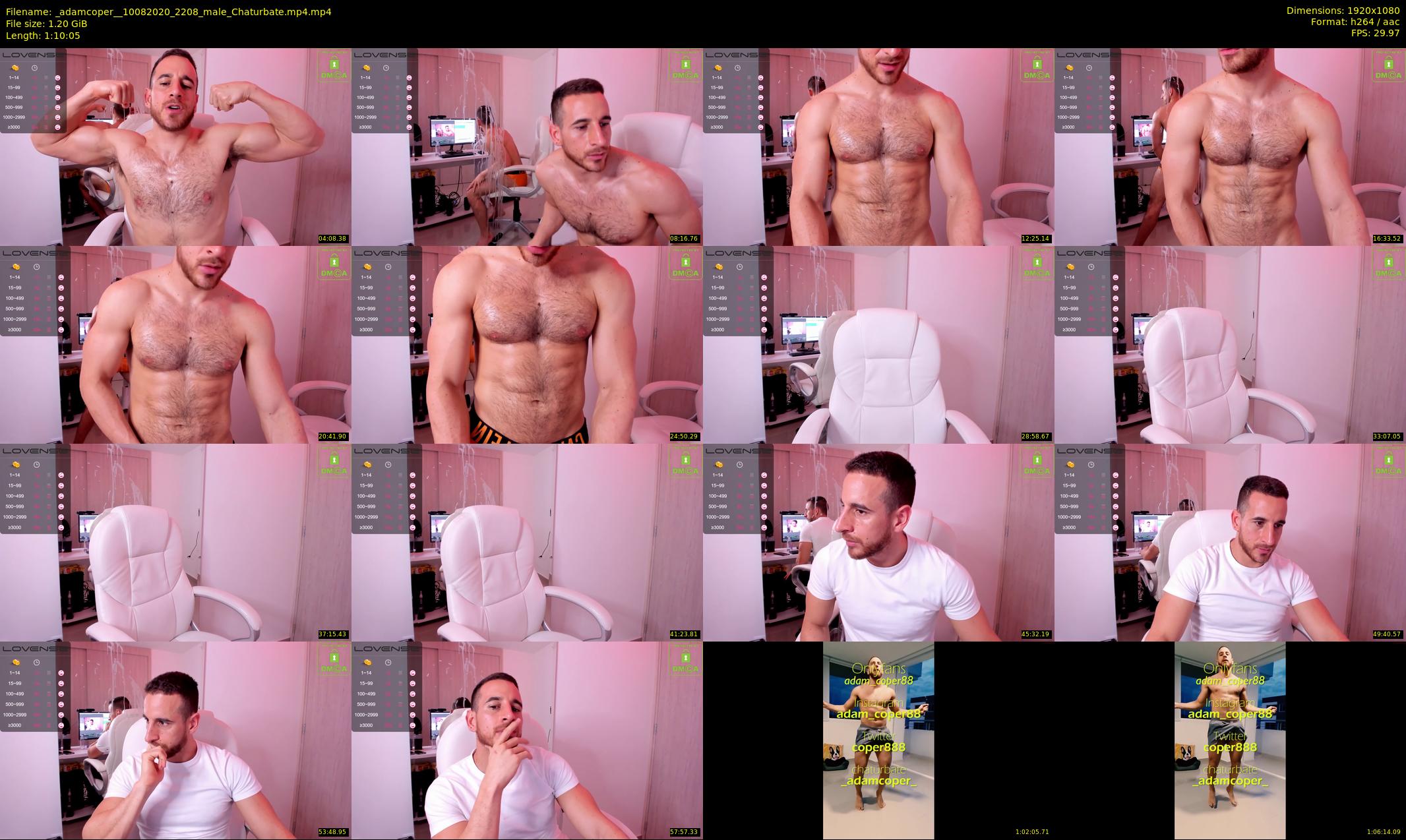 _adamcoper_ — 71 minute Chaturbate male cam show recording, 1080p, Aug 10, 2020