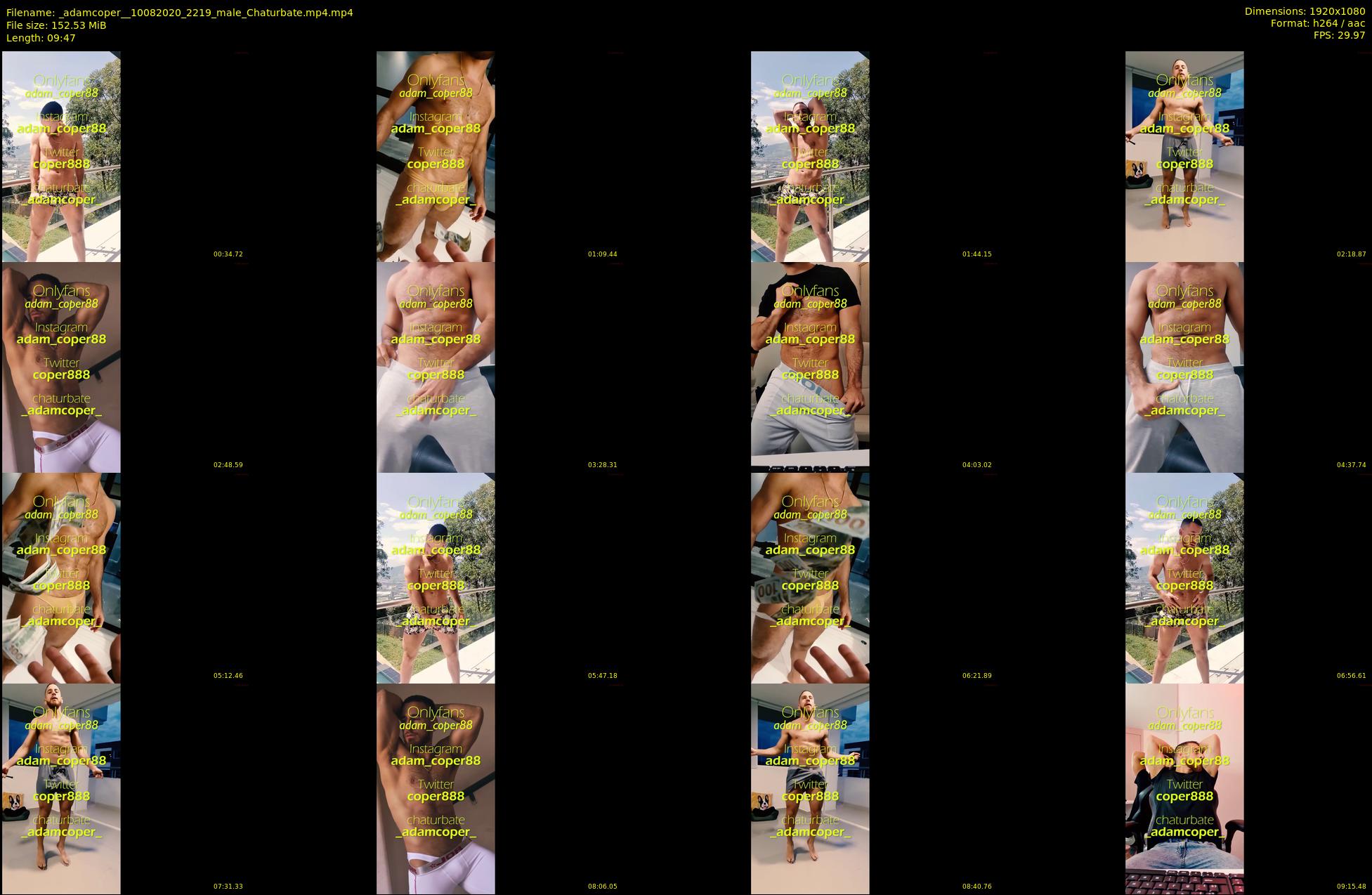 _adamcoper_ — 10 minute Chaturbate male cam show recording, 1080p, Aug 10, 2020
