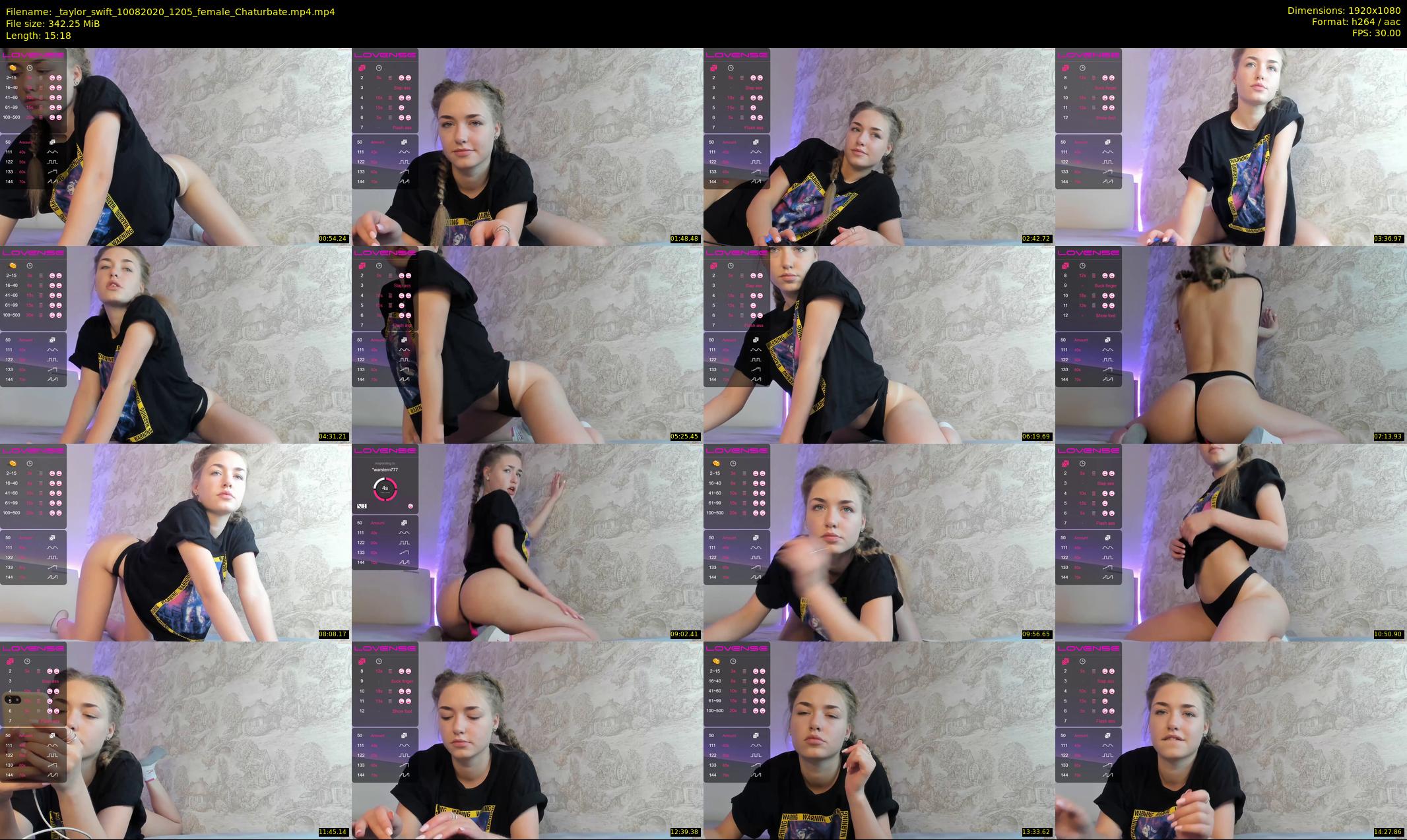 _taylor_swift — 16 minute Chaturbate female cam show recording, 1080p, Aug 10, 2020
