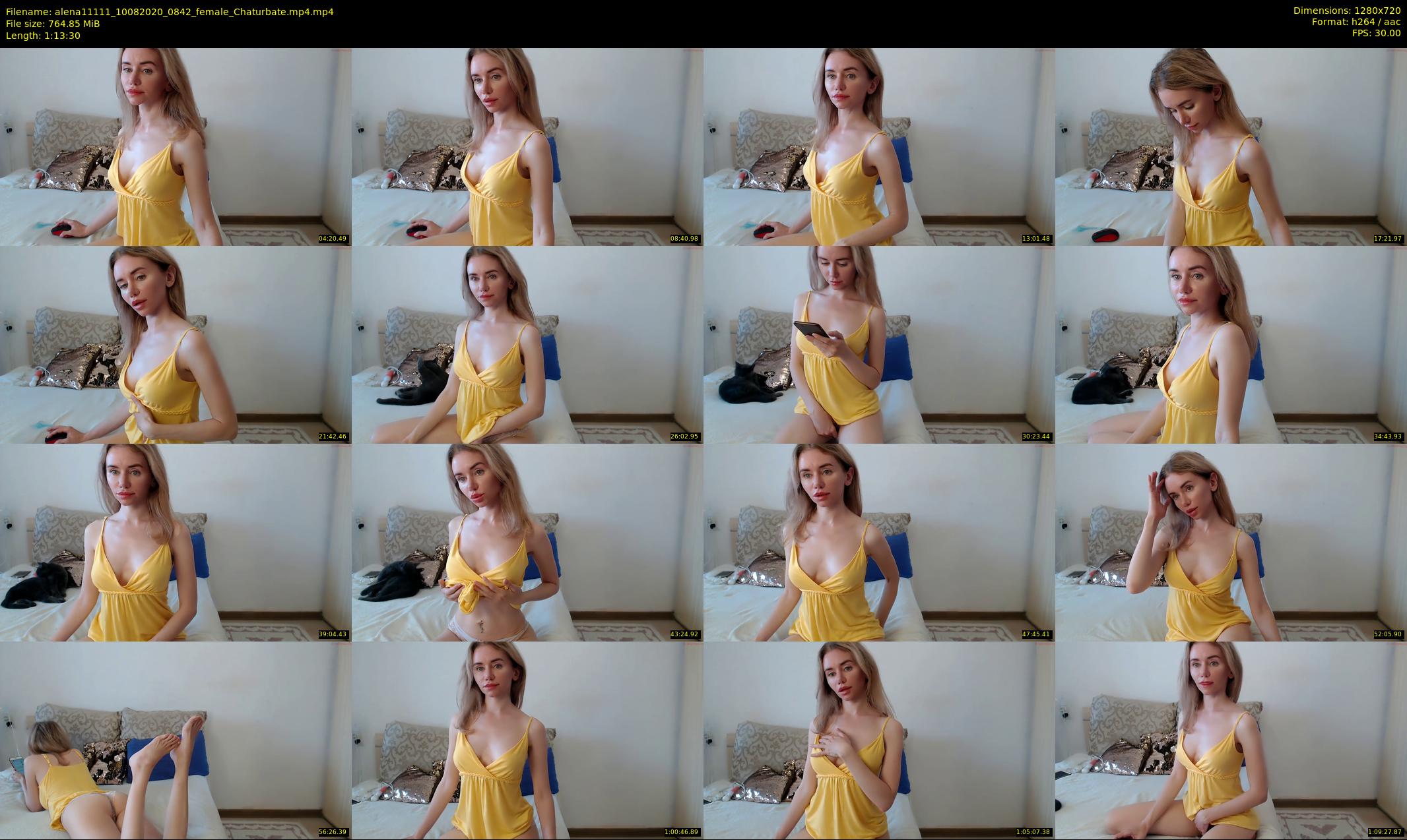 alena11111 — 74 minute Chaturbate female cam show recording, 720p, Aug 10, 2020