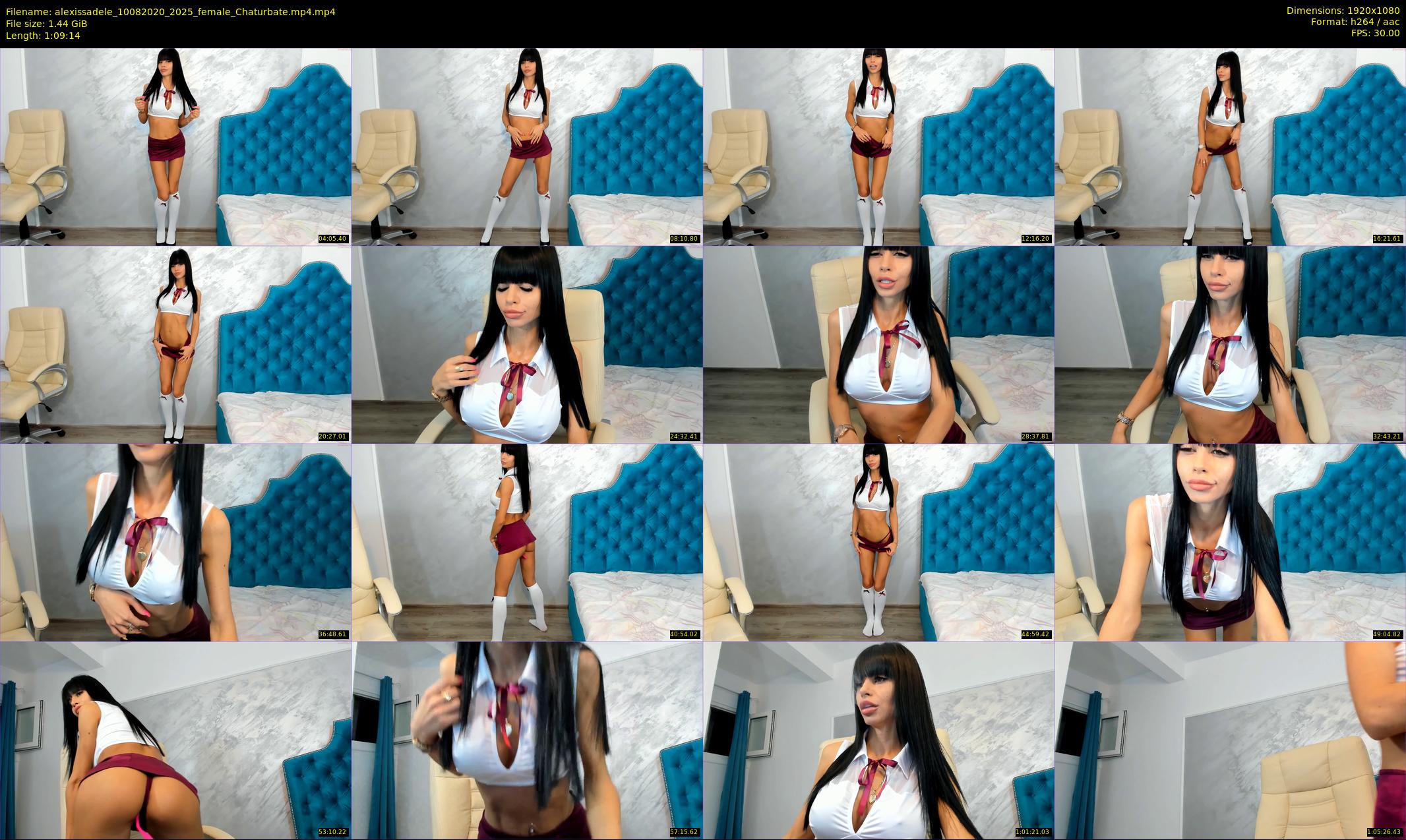 alexissadele — 70 minute Chaturbate female cam show recording, 1080p, Aug 10, 2020