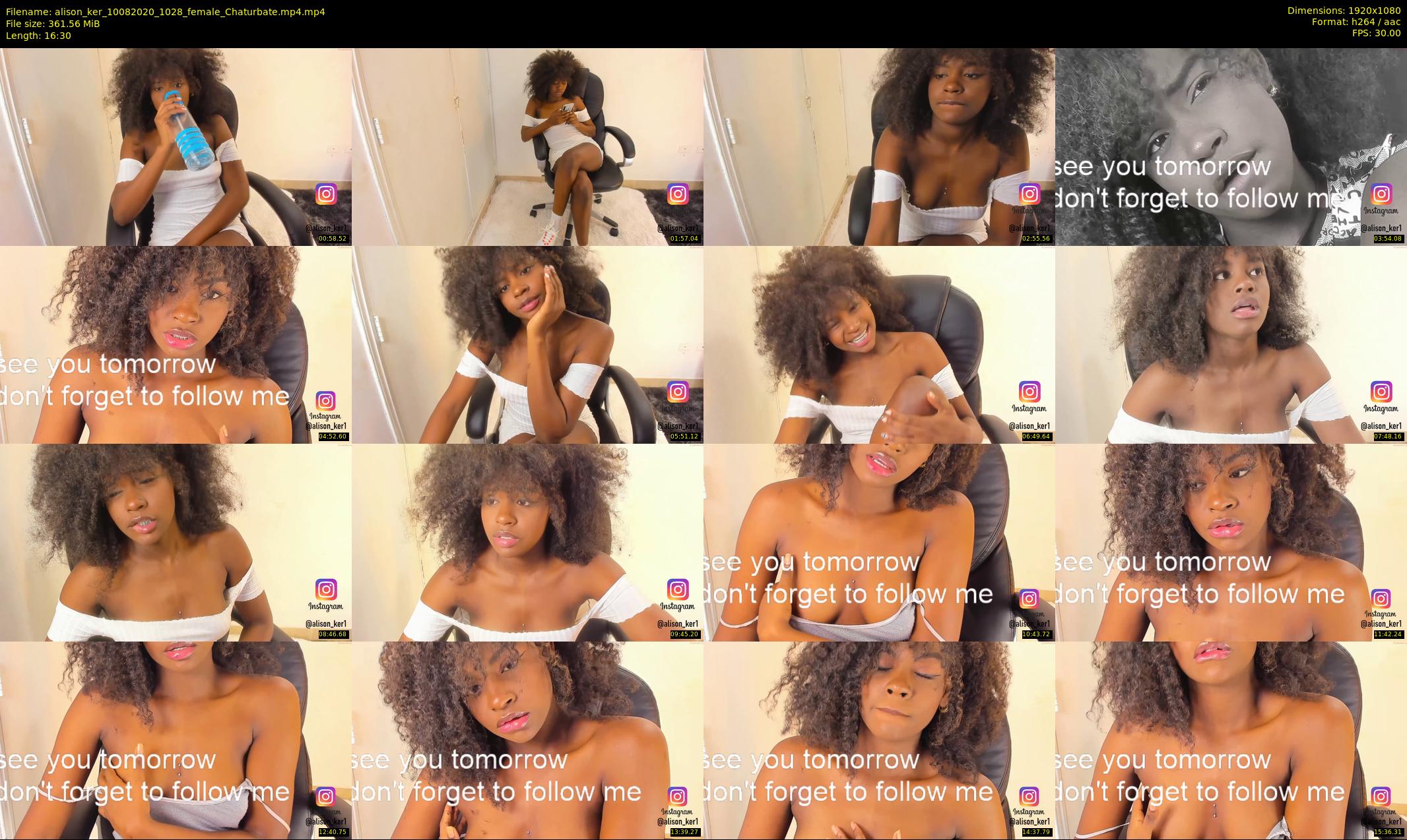 alison_ker — 17 minute Chaturbate female cam show recording, 1080p, Aug 10, 2020