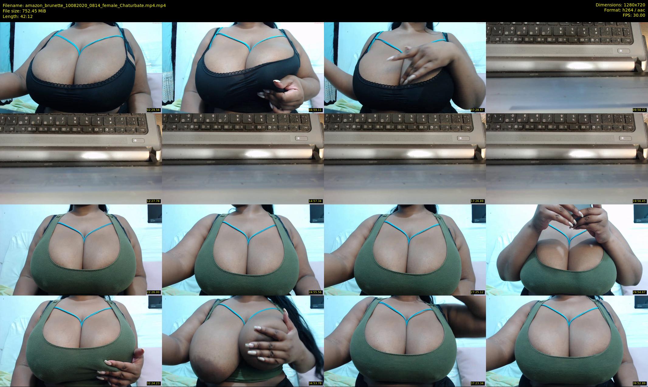 amazon_brunette — 43 minute Chaturbate female cam show recording, 720p, Aug 10, 2020