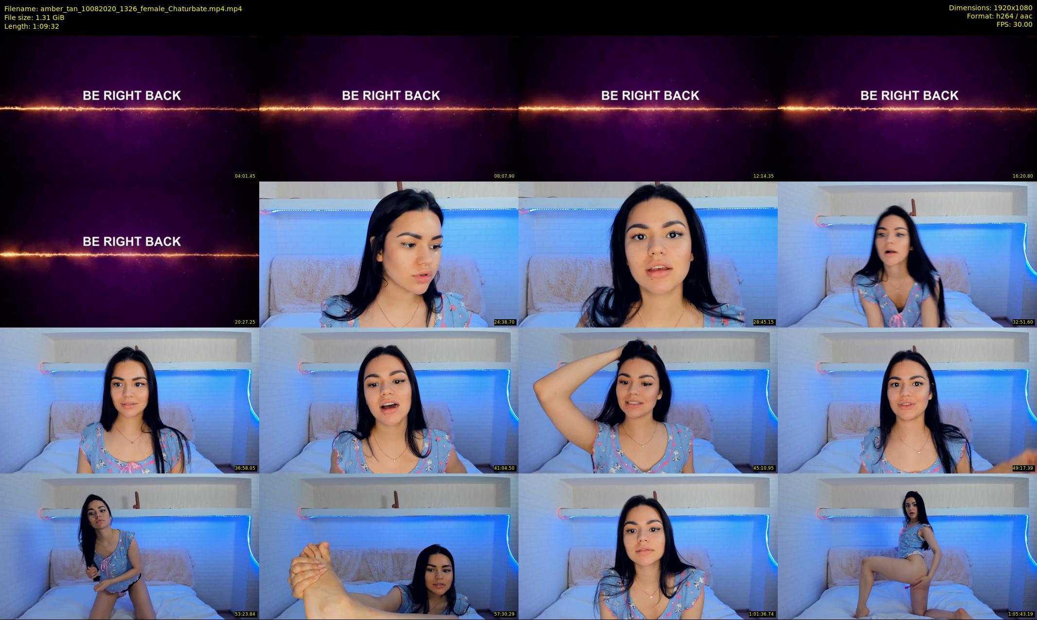 amber_tan — 70 minute Chaturbate female cam show recording, 1080p, Aug 10, 2020