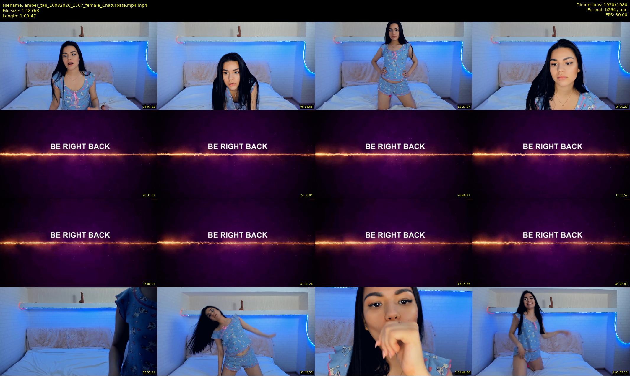 amber_tan — 70 minute Chaturbate female cam show recording, 1080p, Aug 10, 2020