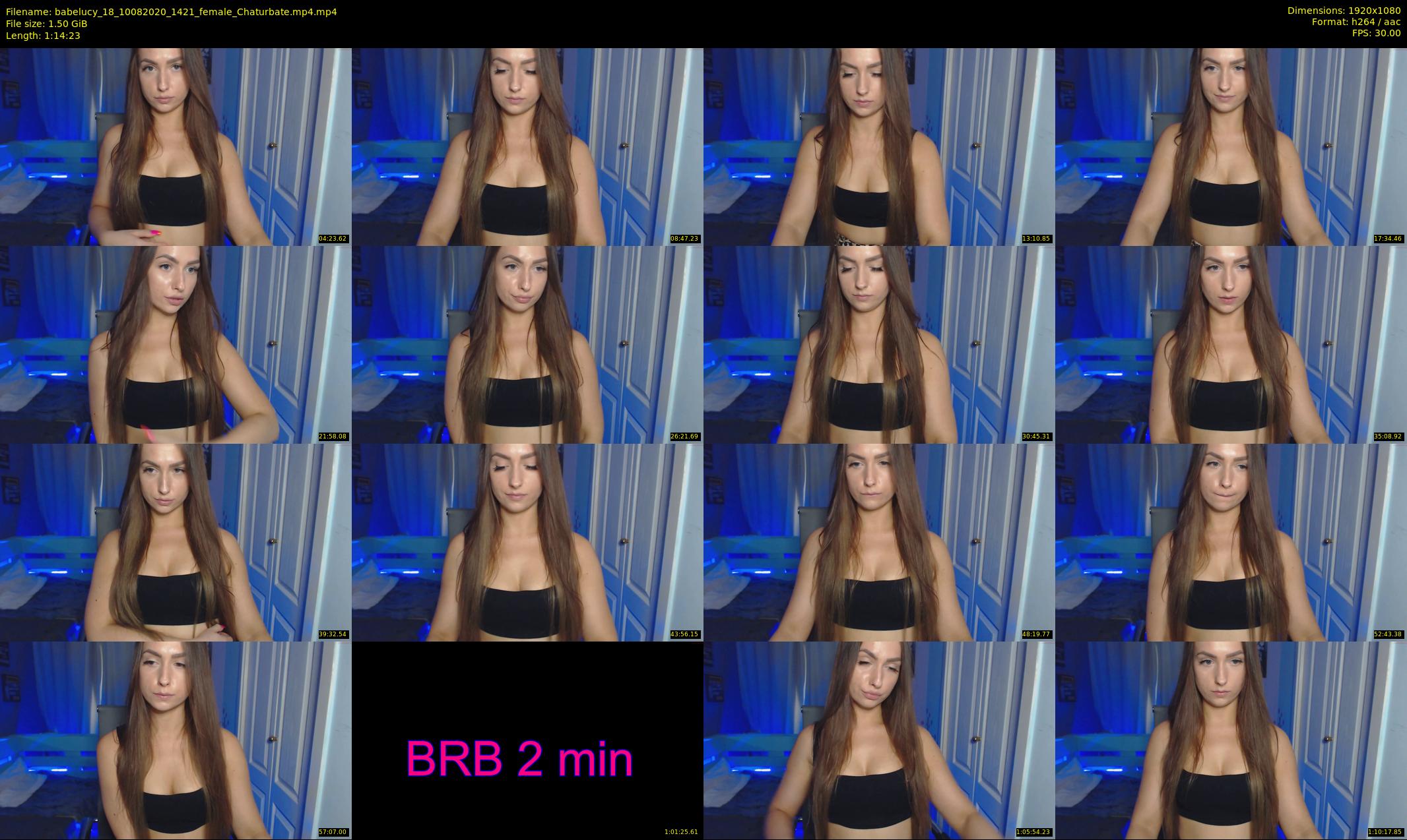 babelucy_18 — 75 minute Chaturbate female cam show recording, 1080p, Aug 10, 2020