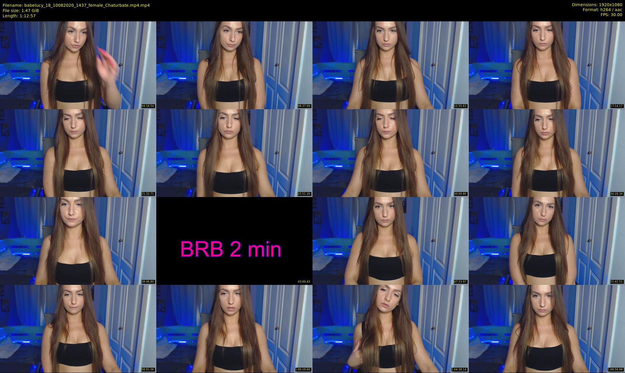babelucy_18 — 73 minute Chaturbate female cam show recording, 1080p, Aug 10, 2020