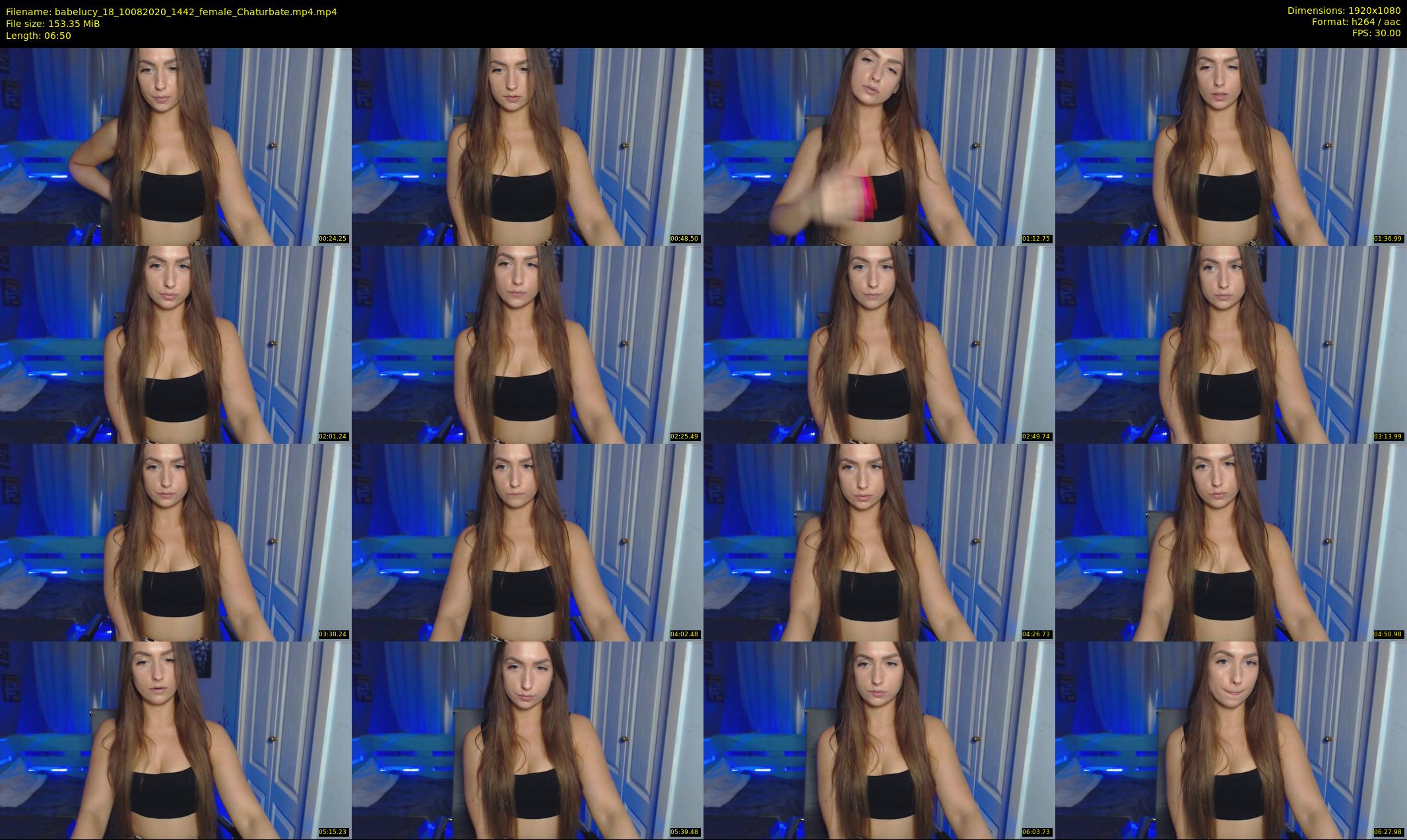 babelucy_18 — 7 minute Chaturbate female cam show recording, 1080p, Aug 10, 2020