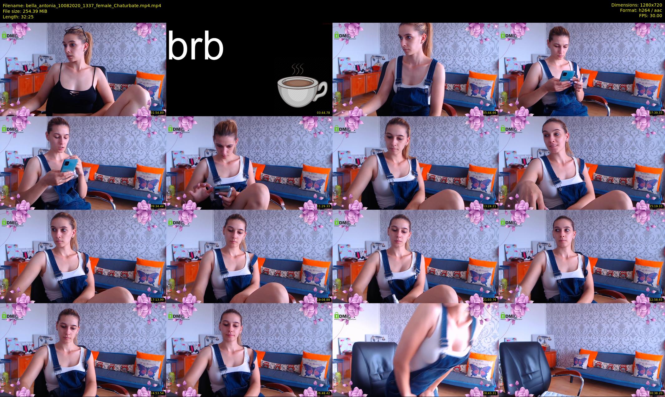bella_antonia — 33 minute Chaturbate female cam show recording, 720p, Aug 10, 2020
