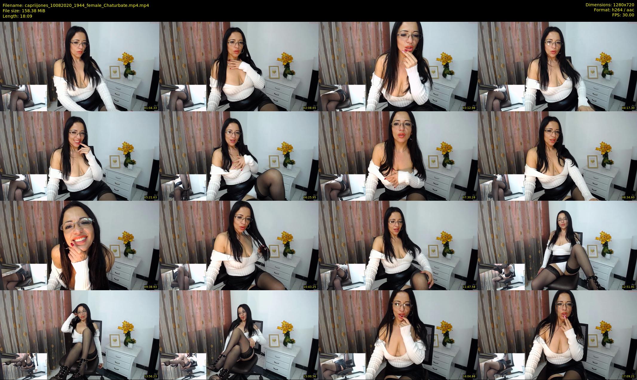 capriijones — 19 minute Chaturbate female cam show recording, 720p, Aug 10, 2020