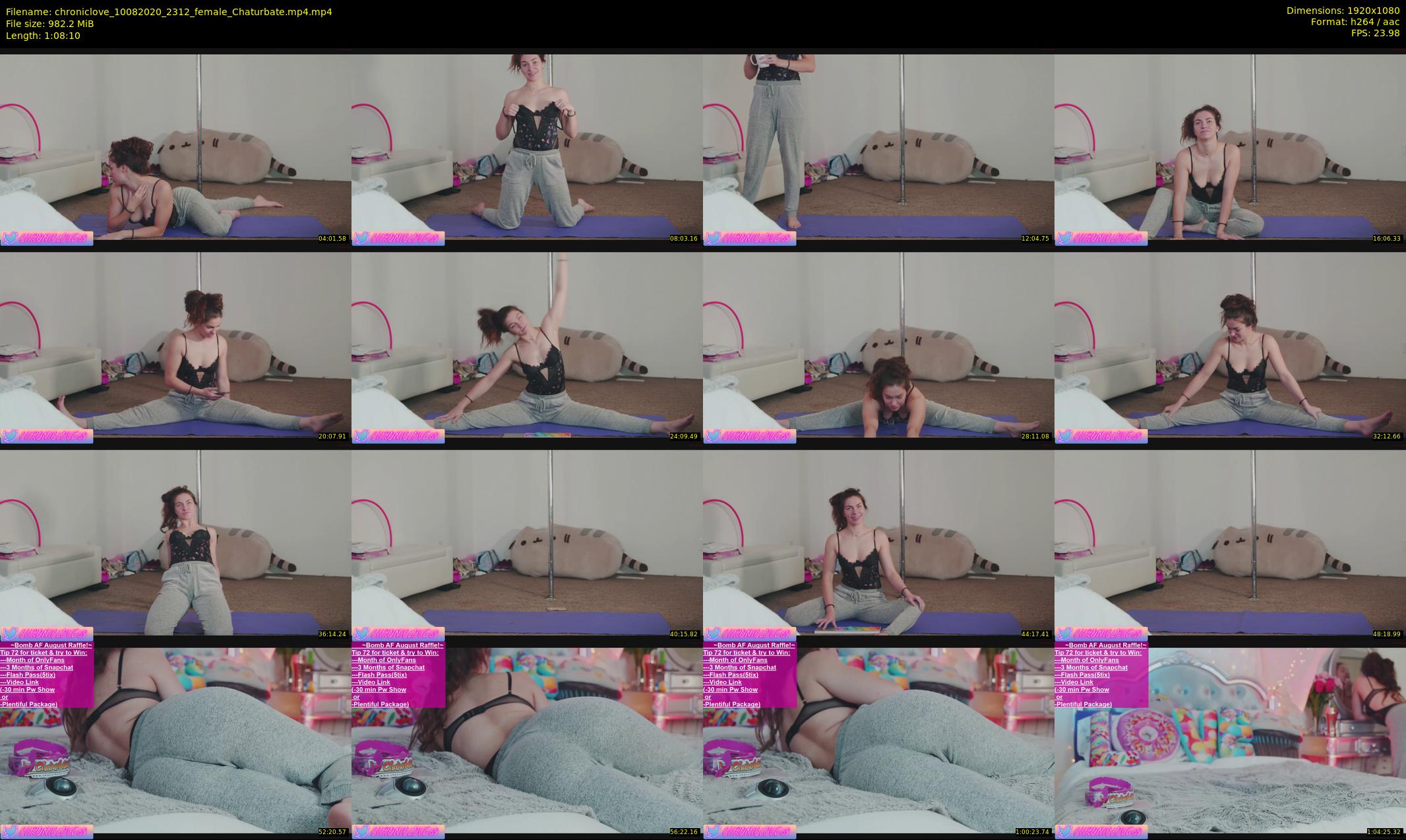 chroniclove — 69 minute Chaturbate female cam show recording, 1080p, Aug 10, 2020