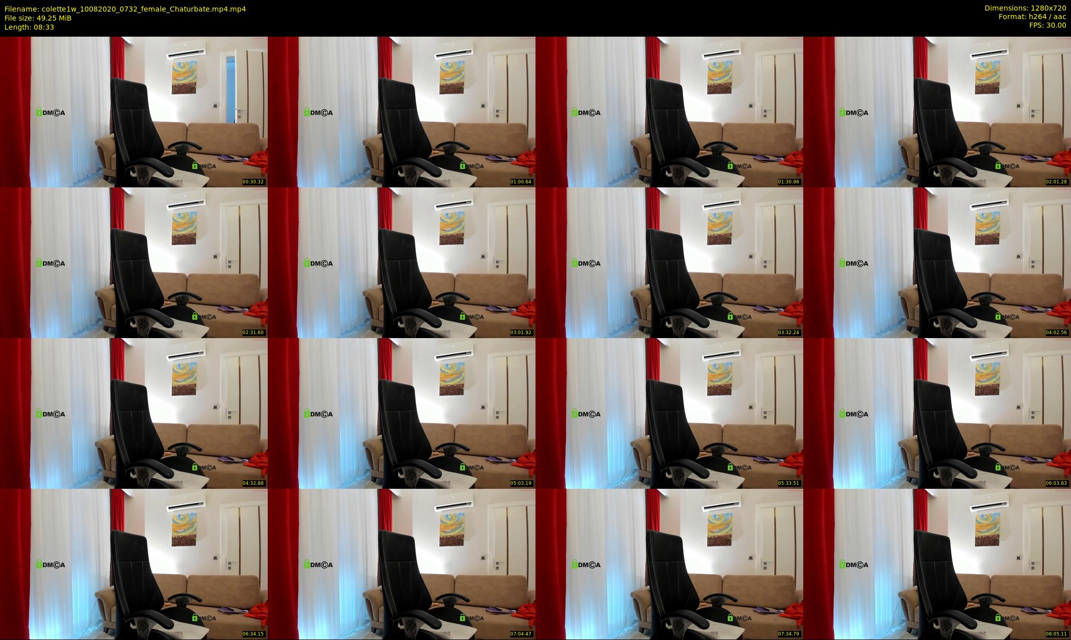 colette1w — 9 minute Chaturbate female cam show recording, 720p, Aug 10, 2020