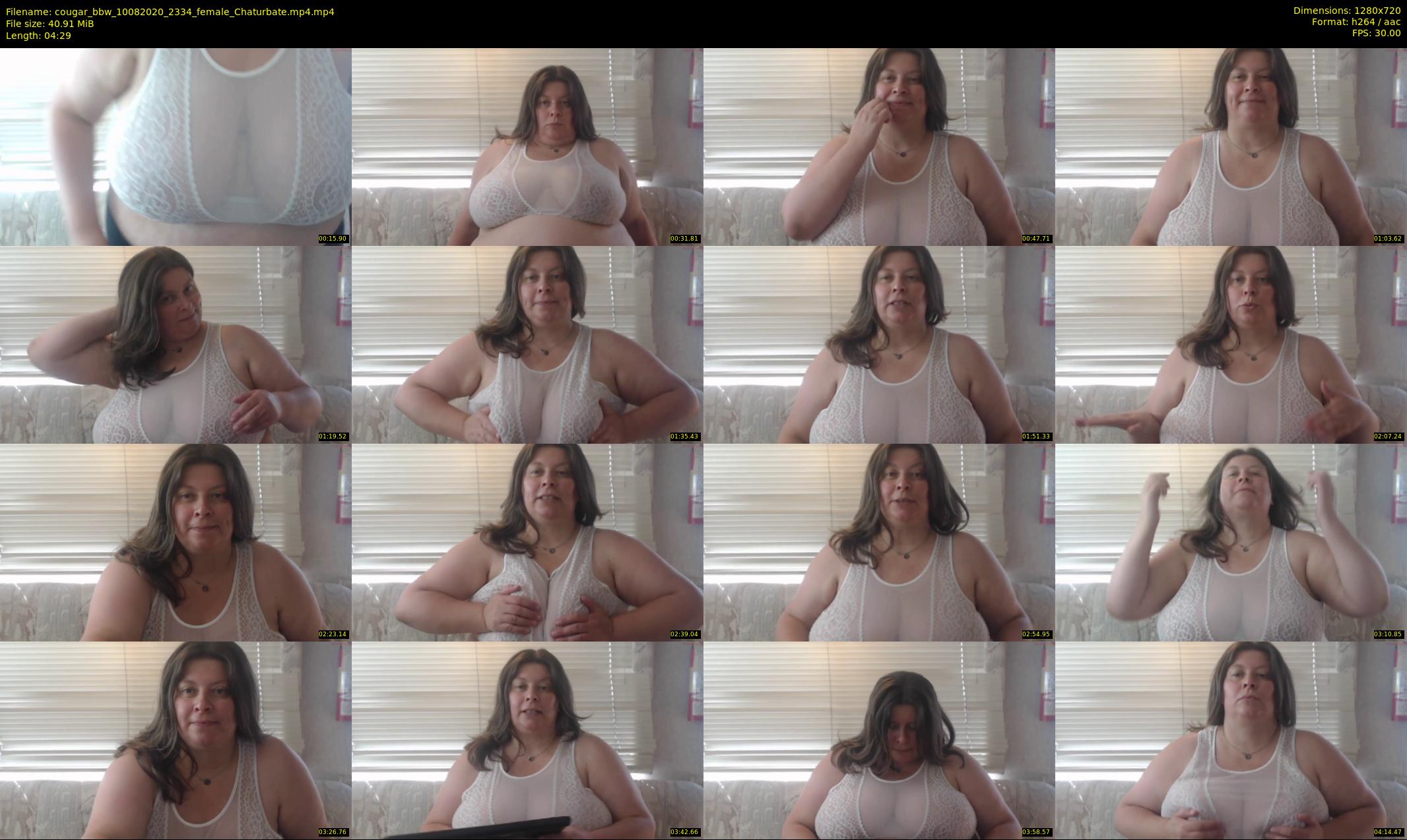 cougar_bbw — 5 minute Chaturbate female cam show recording, 720p, Aug 10, 2020