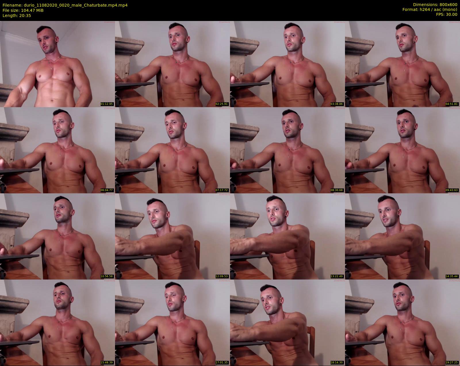 durio — 21 minute Chaturbate male cam show recording, 480p, Aug 11, 2020
