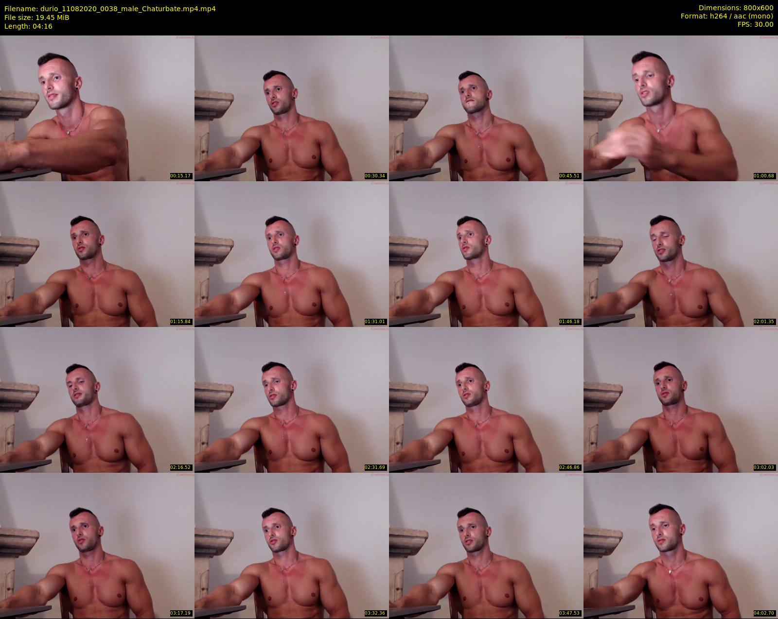 durio — 5 minute Chaturbate male cam show recording, 480p, Aug 11, 2020