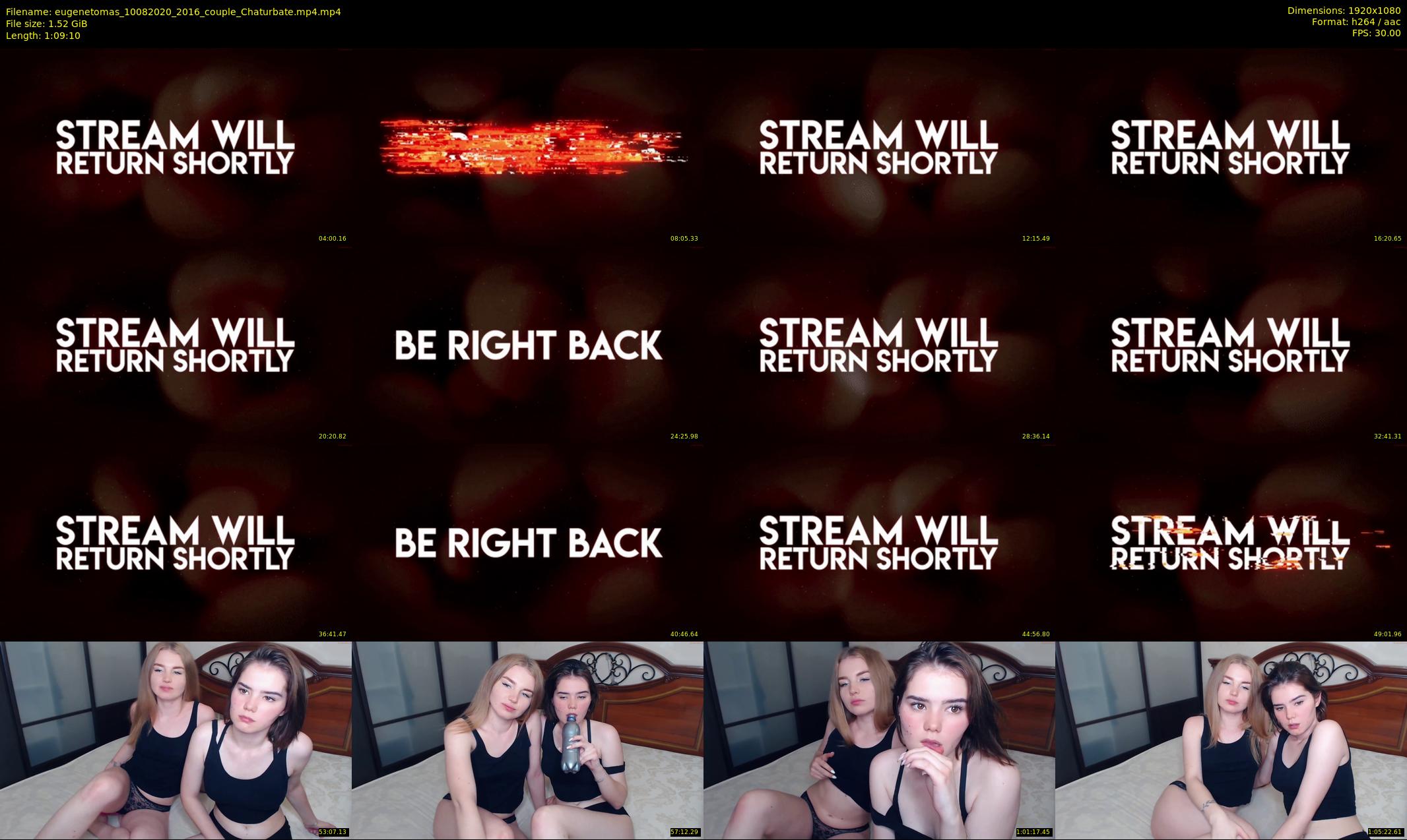 eugenetomas — 70 minute Chaturbate couple cam show recording, 1080p, Aug 10, 2020