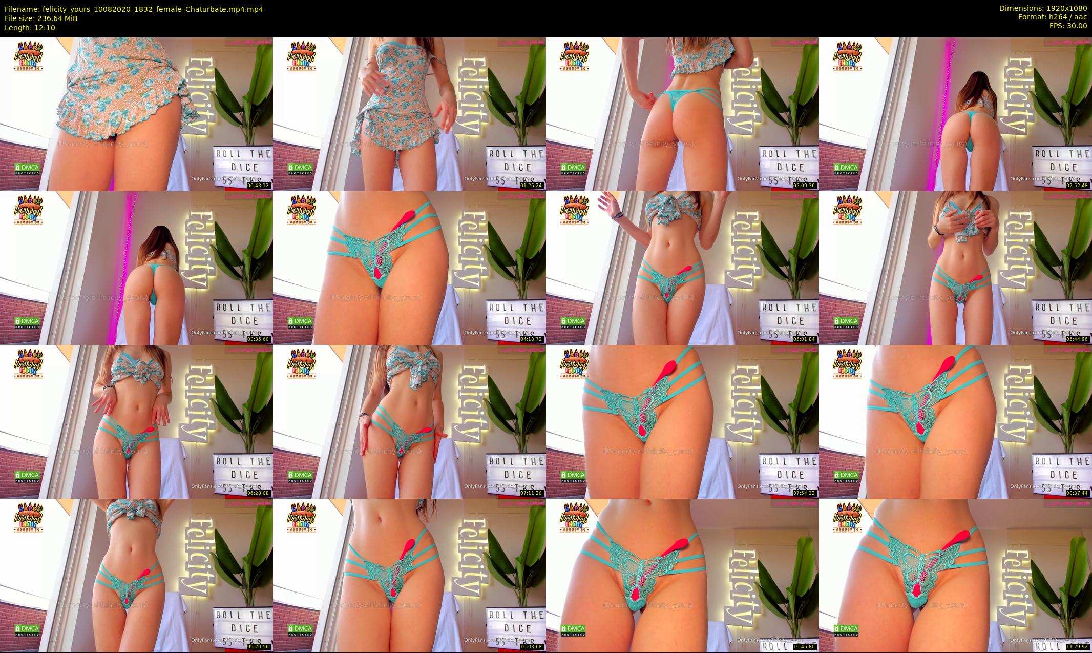 felicity_yours — 13 minute Chaturbate female cam show recording, 1080p, Aug 10, 2020