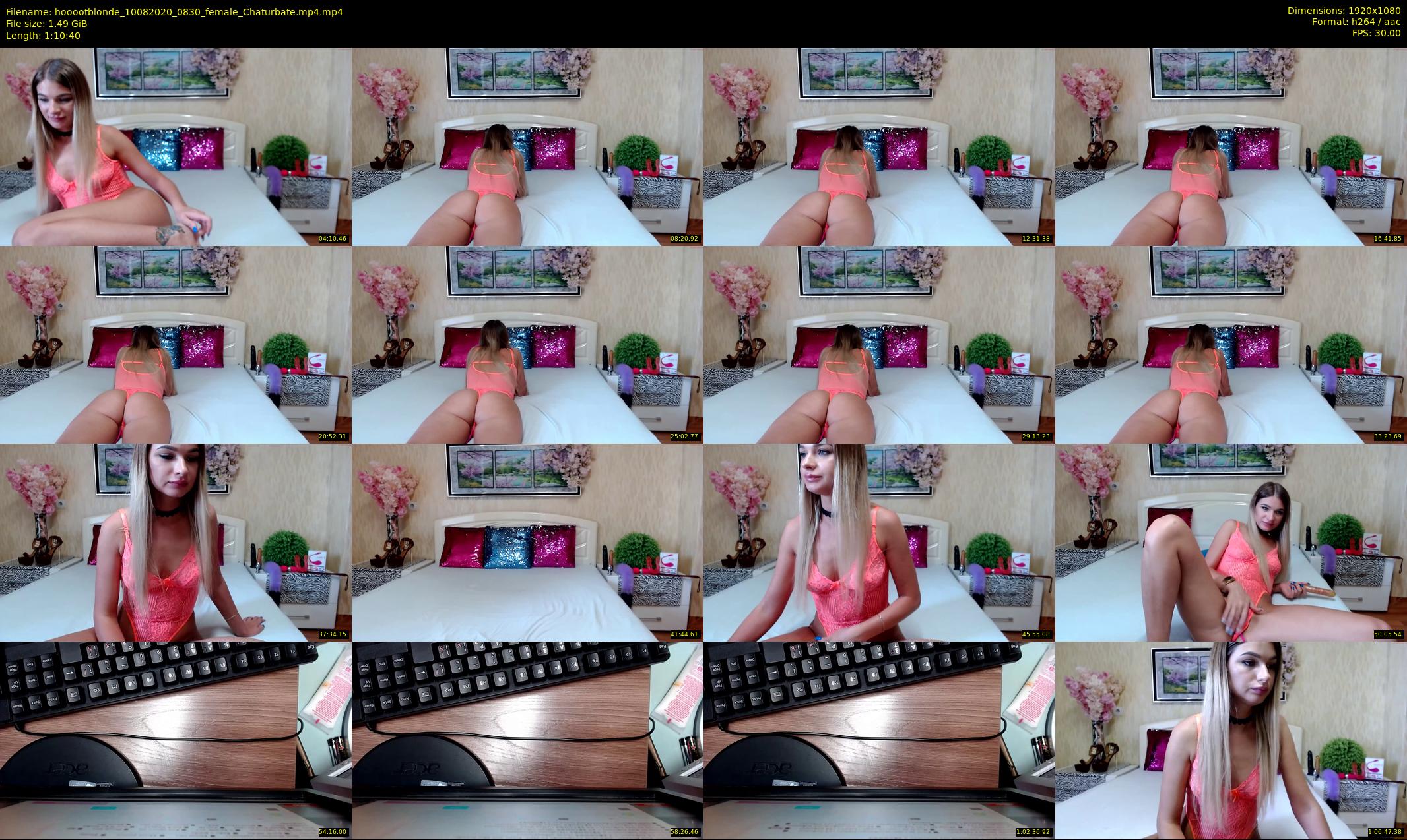 hooootblonde — 71 minute Chaturbate female cam show recording, 1080p, Aug 10, 2020