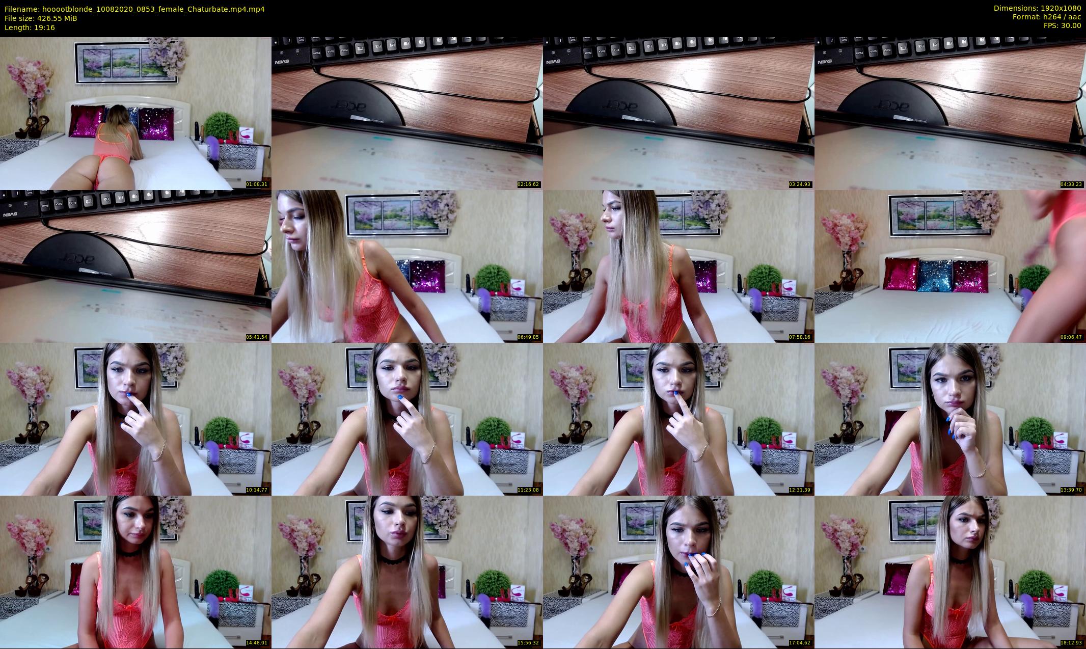hooootblonde — 20 minute Chaturbate female cam show recording, 1080p, Aug 10, 2020