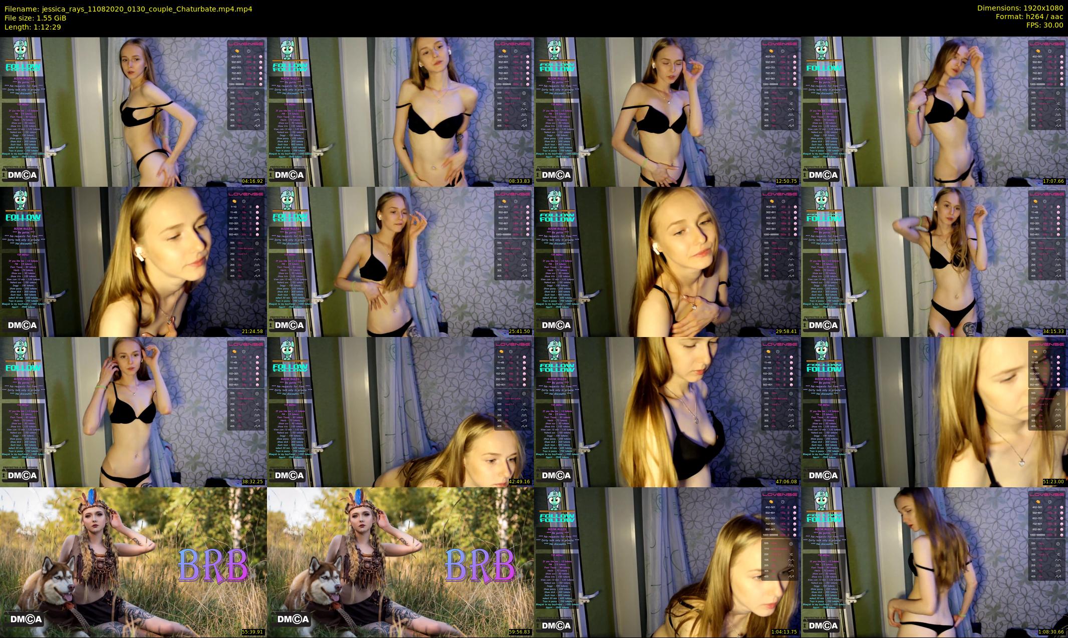 jessica_rays — 73 minute Chaturbate couple cam show recording, 1080p, Aug 11, 2020