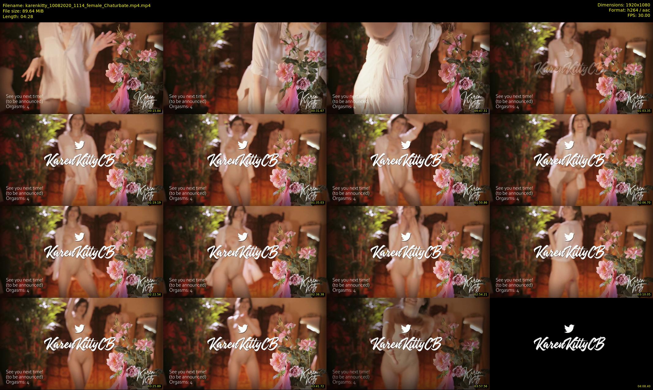 karenkitty — 5 minute Chaturbate female cam show recording, 1080p, Aug 10, 2020