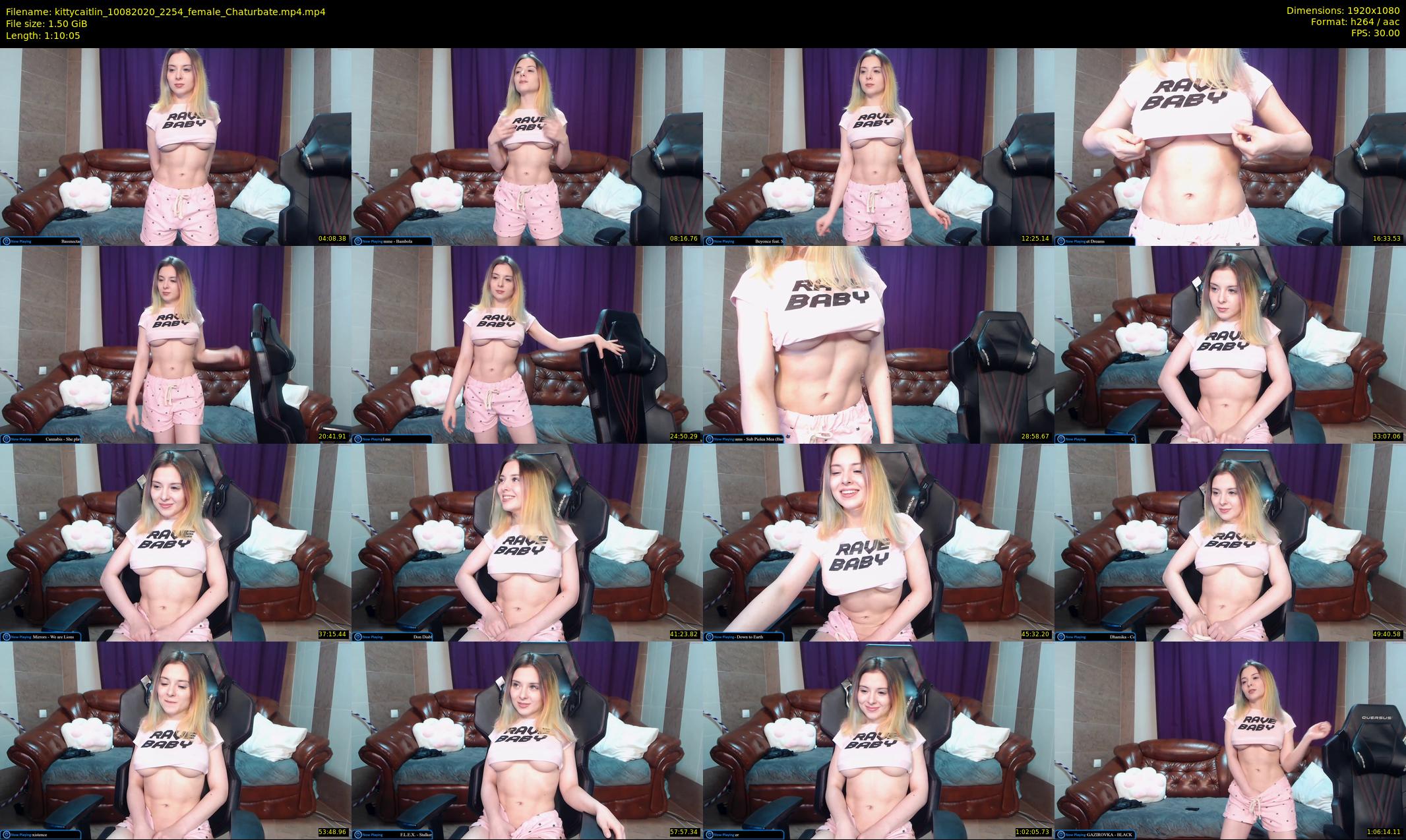 kittycaitlin — 71 minute Chaturbate female cam show recording, 1080p, Aug 10, 2020