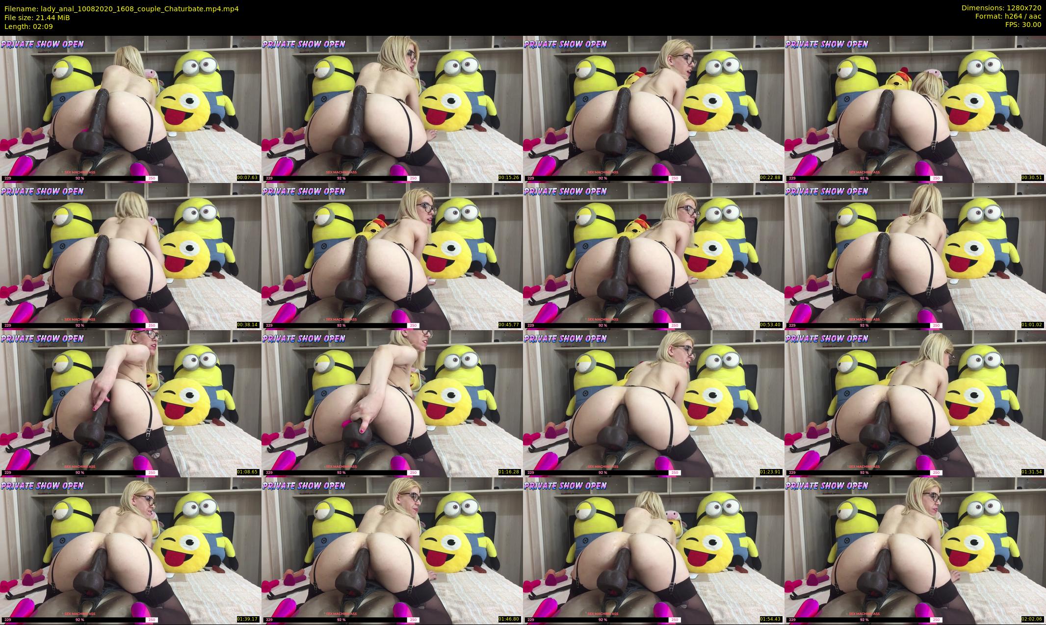 lady_anal — 3 minute Chaturbate female cam show recording, 720p, Aug 10, 2020
