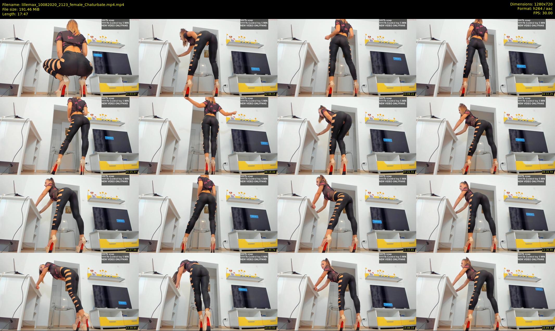 lillemax — 18 minute Chaturbate female cam show recording, 720p, Aug 10, 2020
