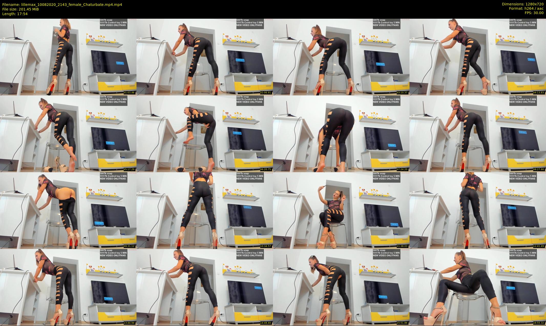 lillemax — 18 minute Chaturbate female cam show recording, 720p, Aug 10, 2020