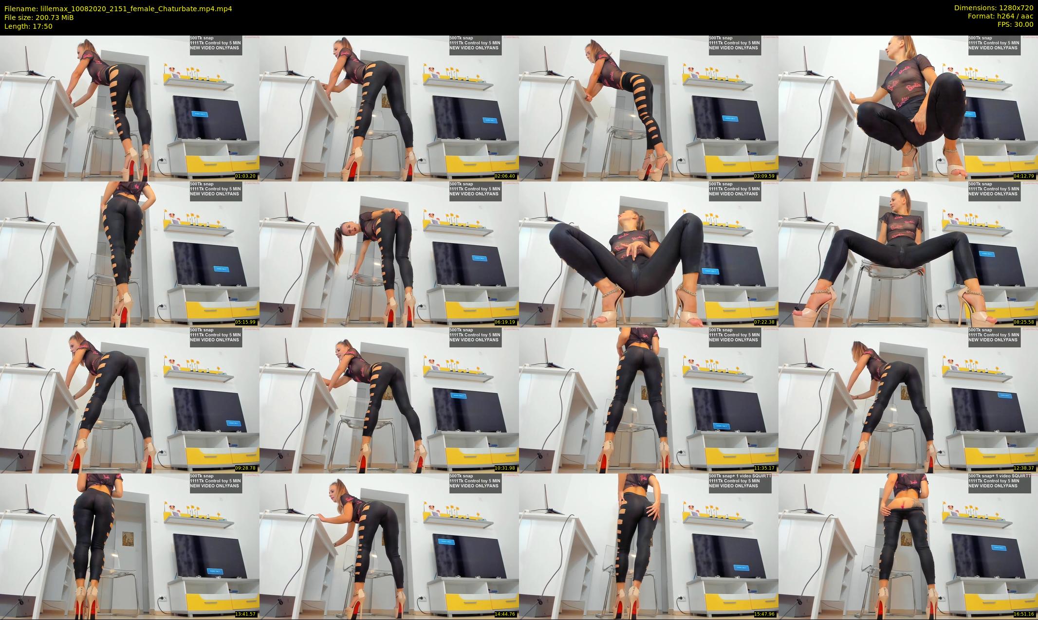 lillemax — 18 minute Chaturbate female cam show recording, 720p, Aug 10, 2020
