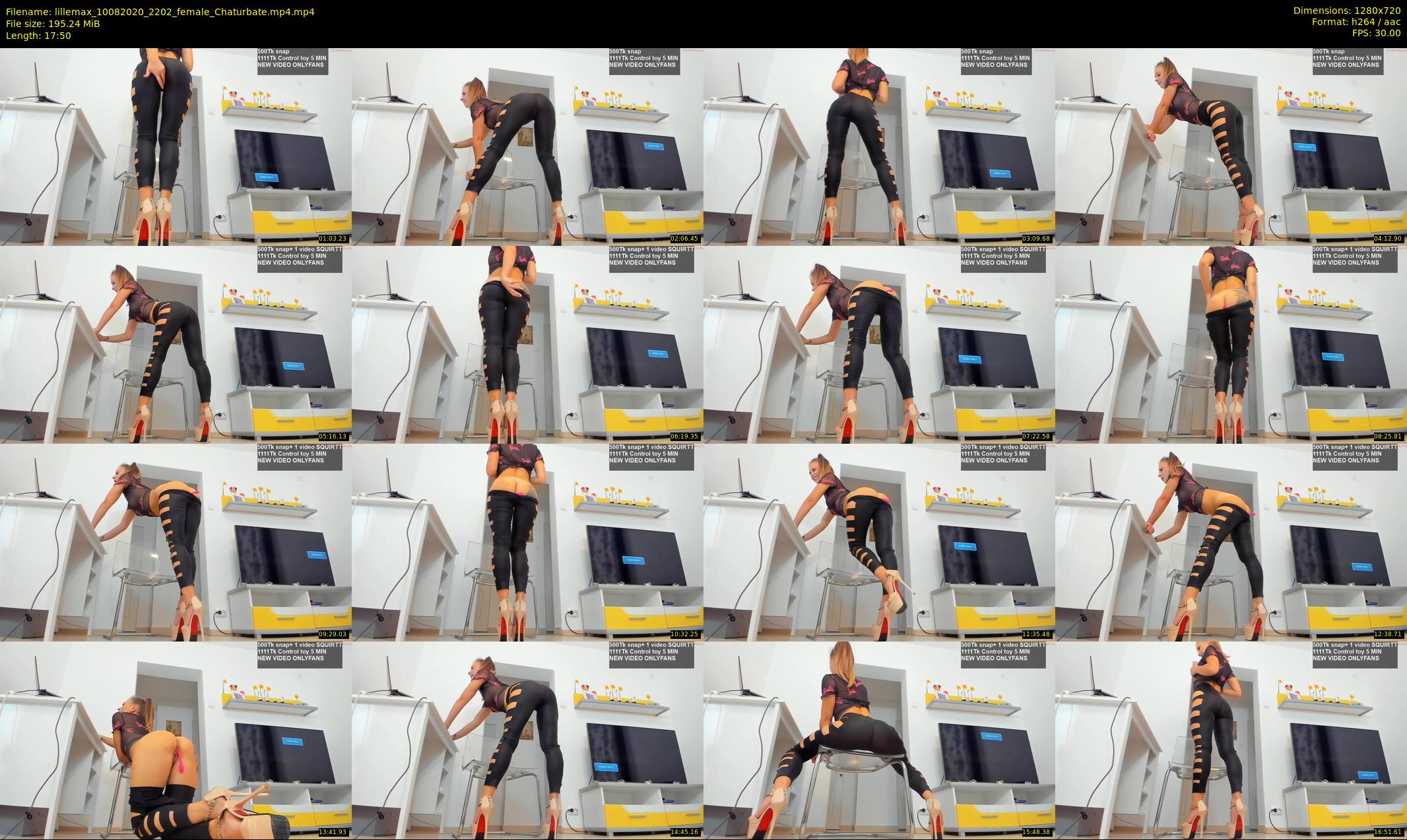 lillemax — 18 minute Chaturbate female cam show recording, 720p, Aug 10, 2020