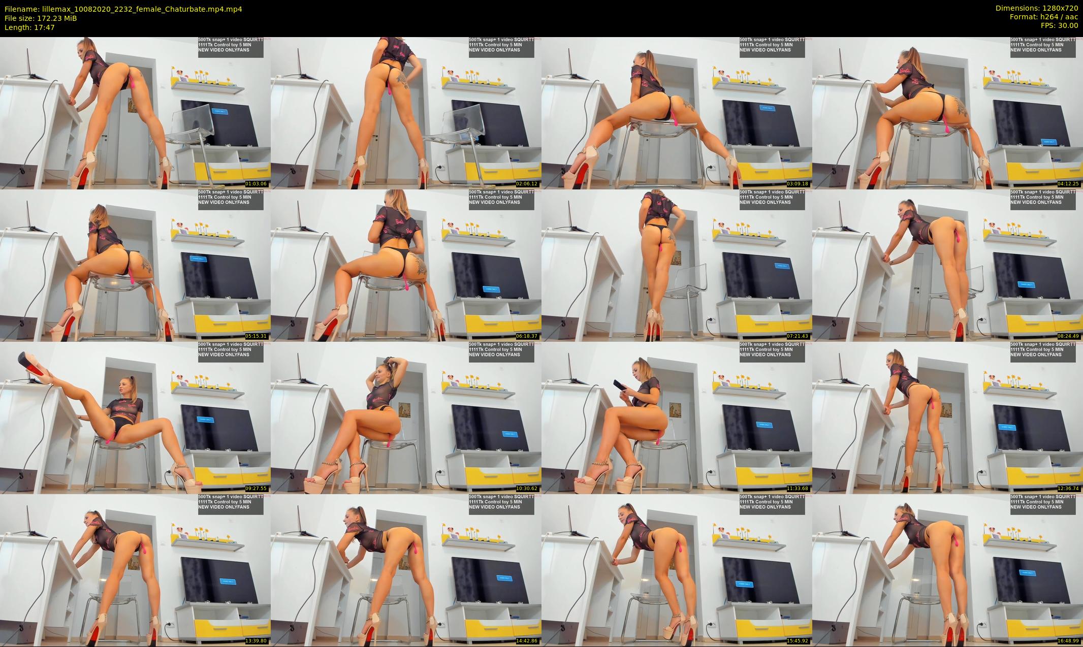 lillemax — 18 minute Chaturbate female cam show recording, 720p, Aug 10, 2020